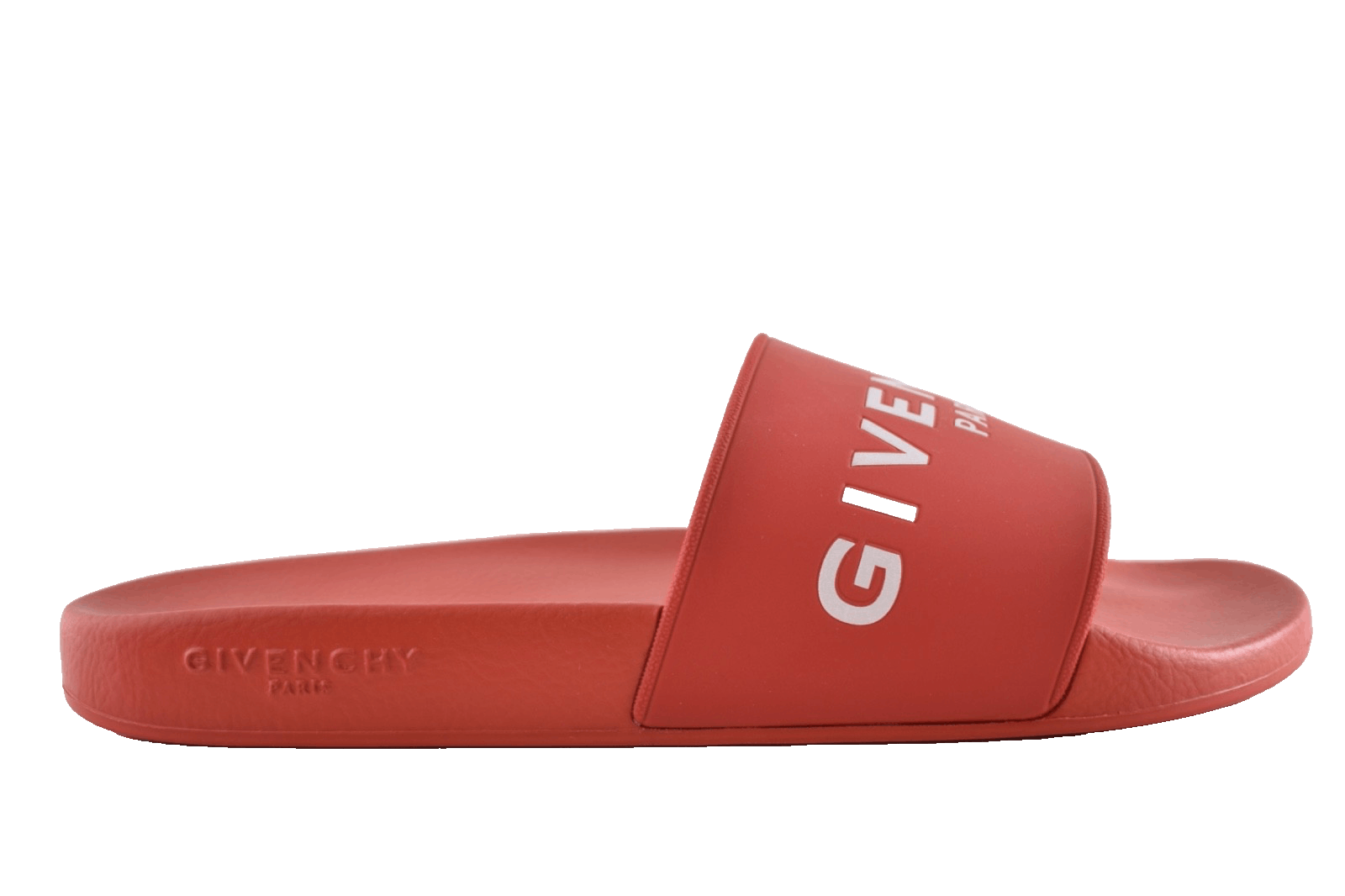 Givenchy Paris White Logo Rubber Pool Slide Sandal Flip Flop 44 11 Size US 11 / EU 44 - 1 Thumbnail