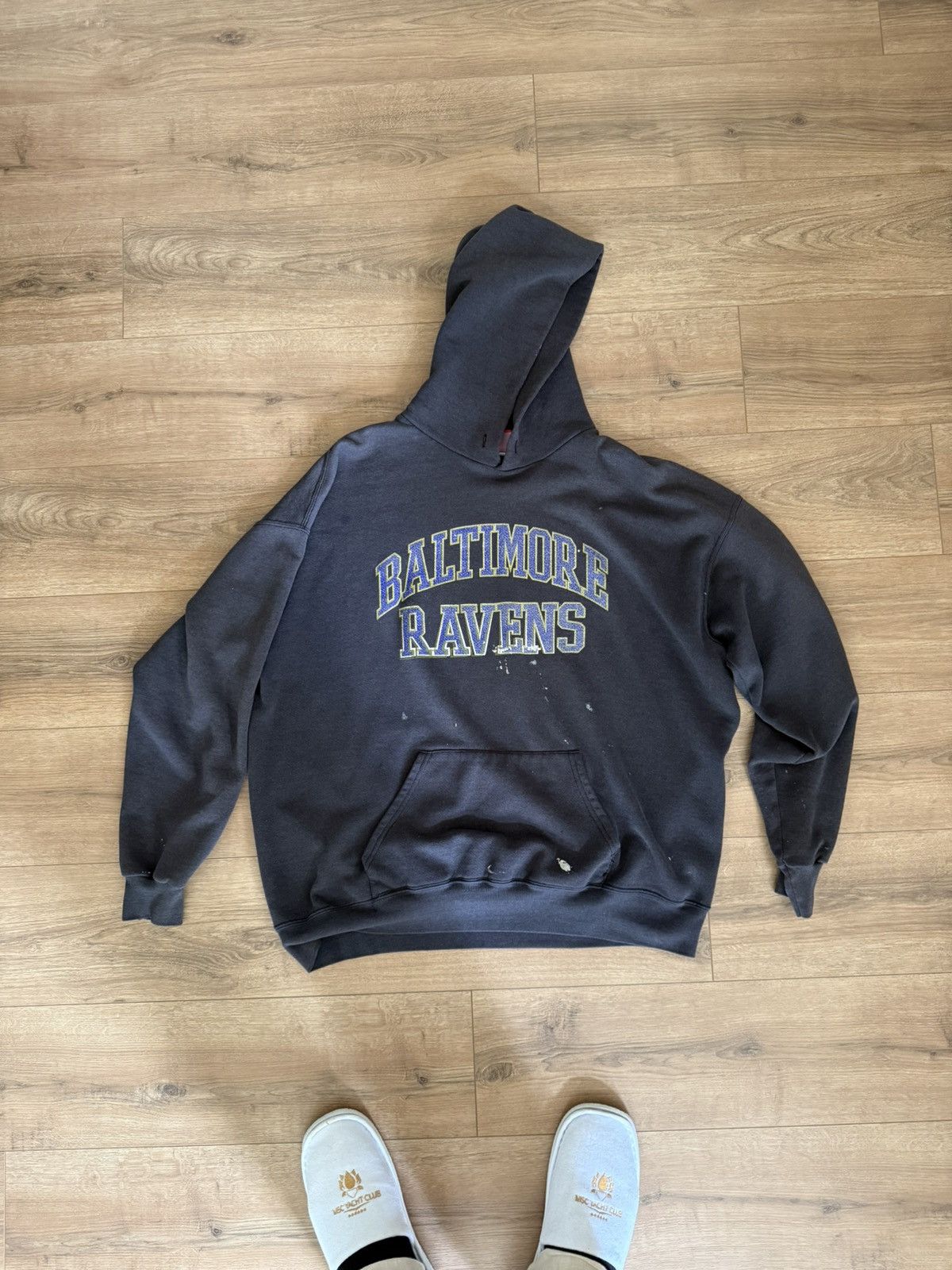 Vintage Vintage Baltimore Ravens hoodie Size US XL / EU 56 / 4 - 1 Thumbnail