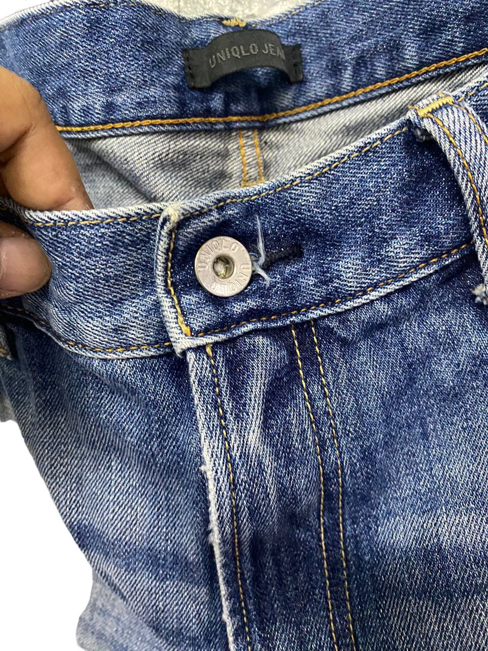 Vintage 💥BEST OFFER💥UNIQLO JEANS DISTRESSED DENIM Size US 36 / EU 52 - 6 Thumbnail