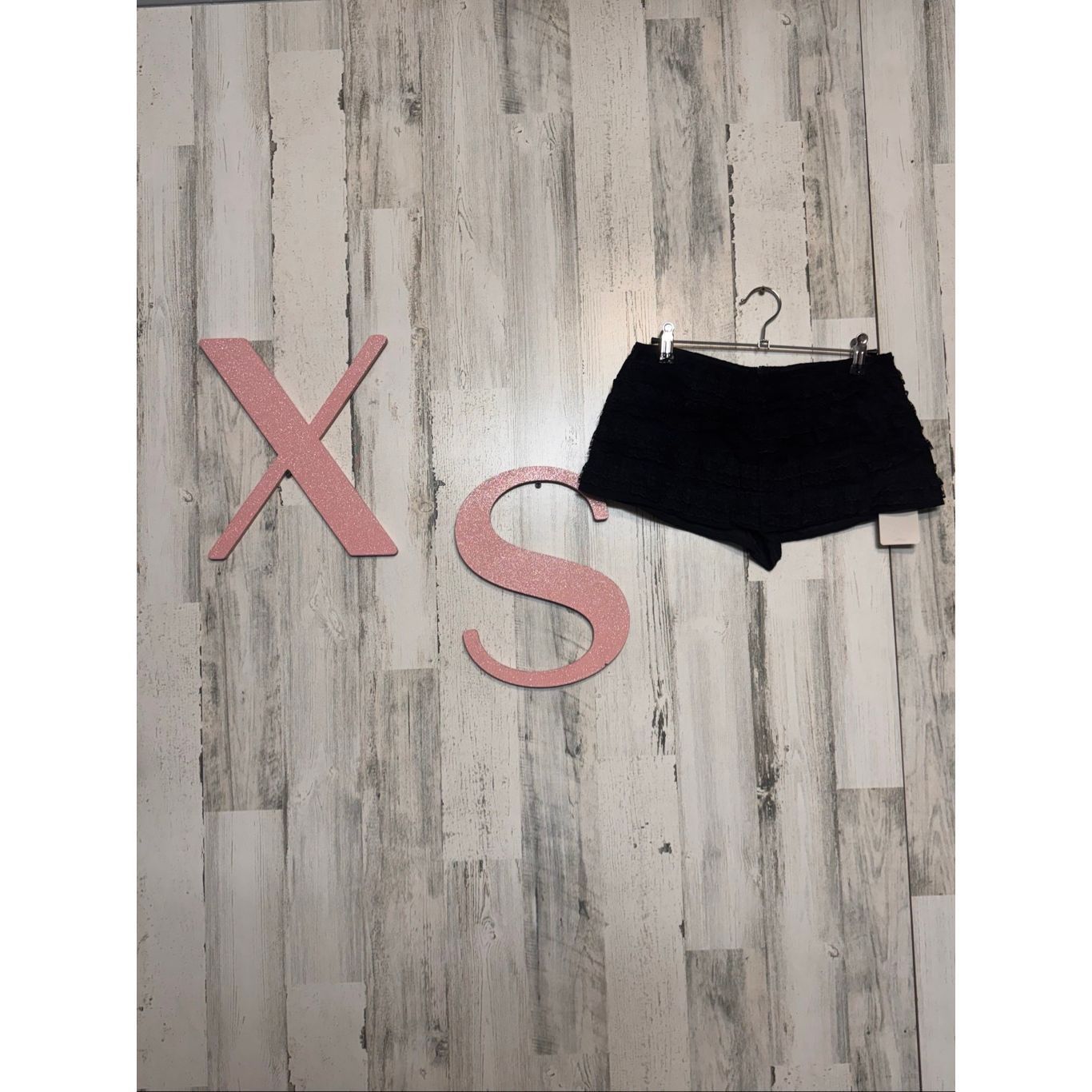 Other Musera Black Ruffle Lace Shorts XS – Layered Mini Shorts, St Size 25" / US 0 / IT 36 - 1 Thumbnail