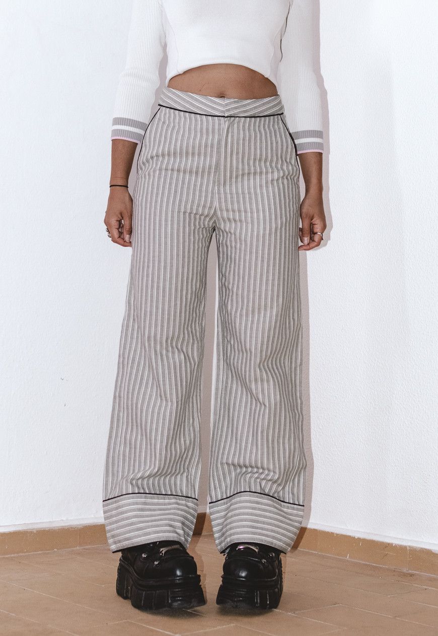 Designer × Maison Margiela × Vintage 2000s Margiela Palazzo Contemporary High Waisted Pants Size 27" / US 4 / IT 40 - 3 Thumbnail