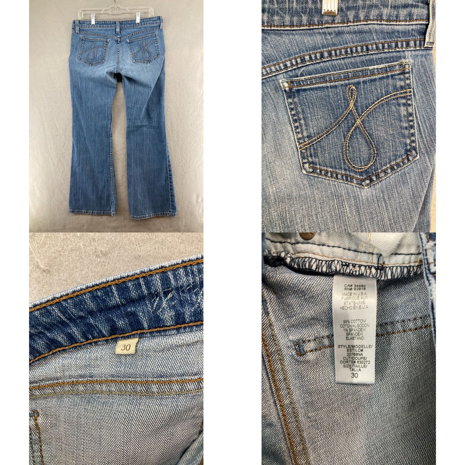 Juicy Couture Juicy Couture Jeans Women's Blue Flare Stretch 30 Regular Denim USA Made Flared 90s Theme Womens Size 30" / US 8 / IT 44 - 8 Thumbnail