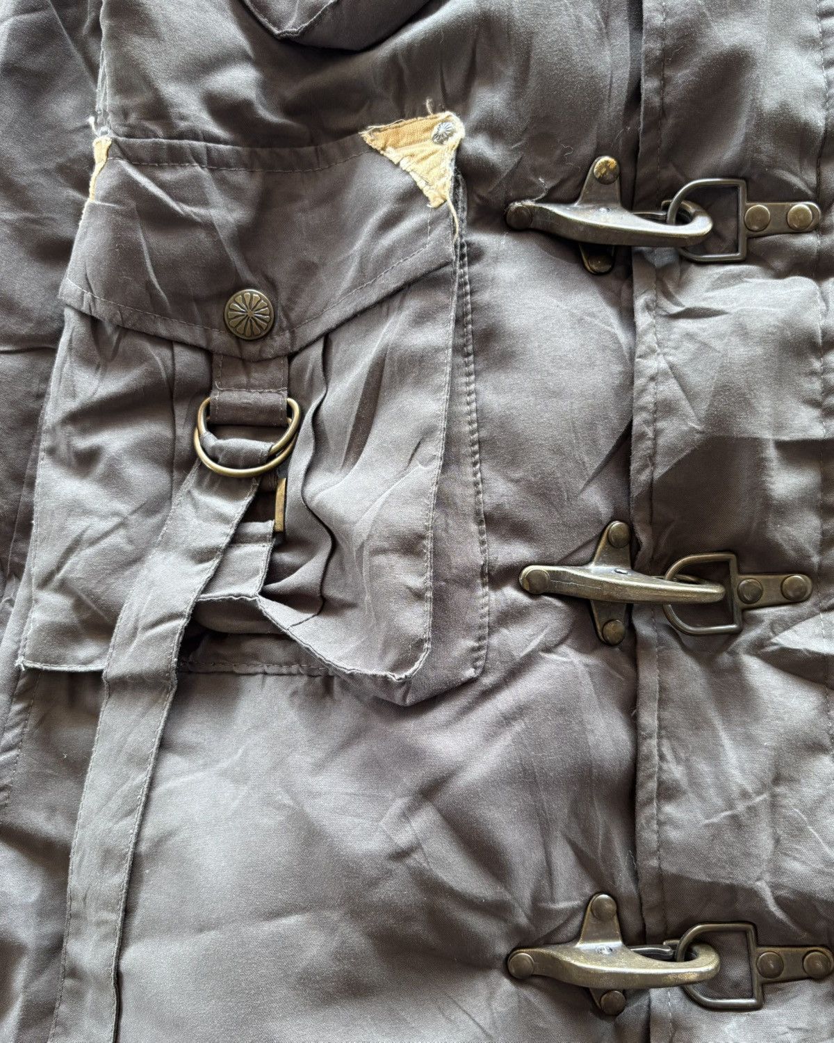 Le Grande Bleu (L.G.B.) Rare! Sly Boundage Fur Clasp Hooded Parkas Jacket Size US M / EU 48-50 / 2 - 4 Thumbnail
