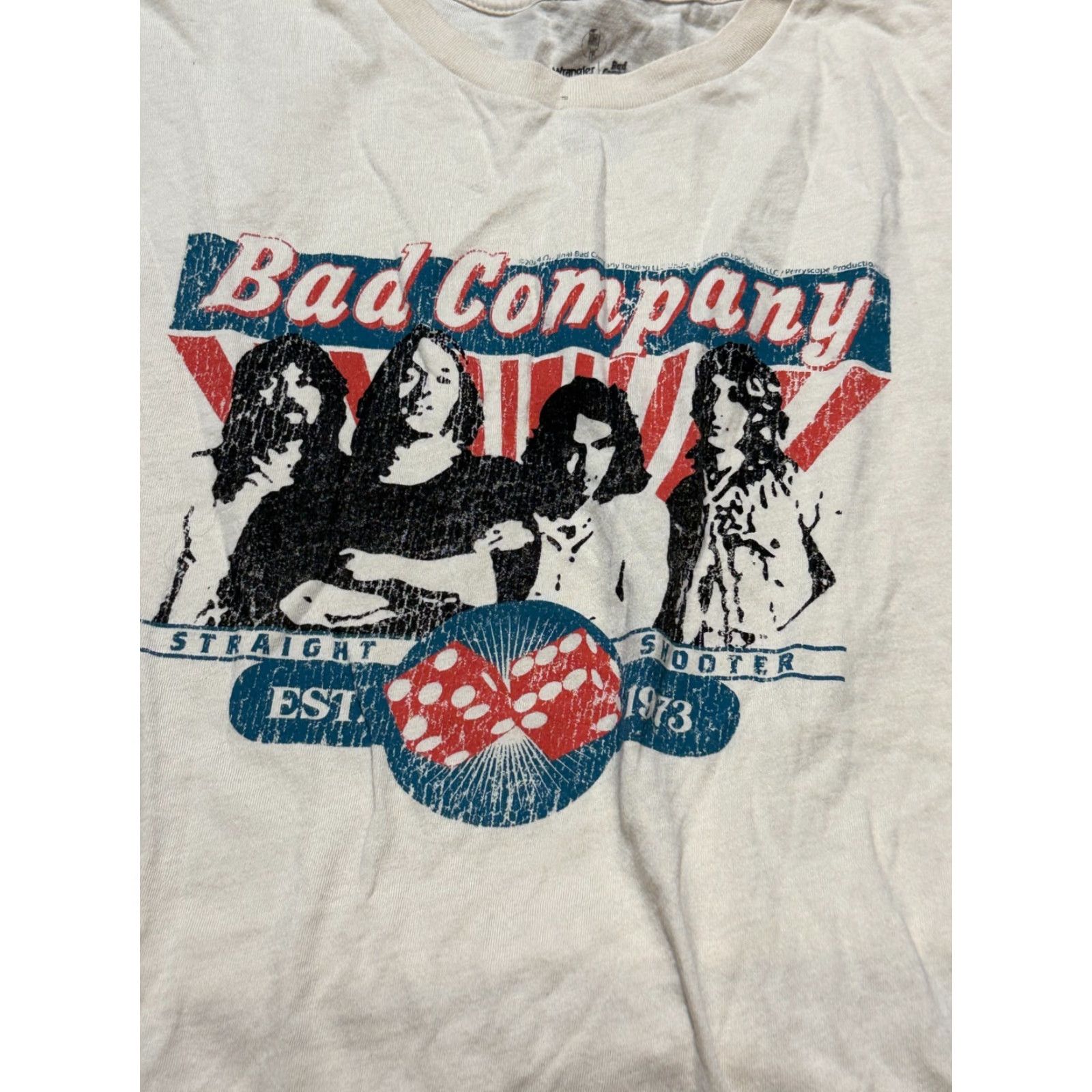 Wrangler Wrangler Shirt Men XL Red Blue Black Bad Company Straight Shooter Est. 1973 Shirt Size US XL / EU 56 / 4 - 4 Thumbnail