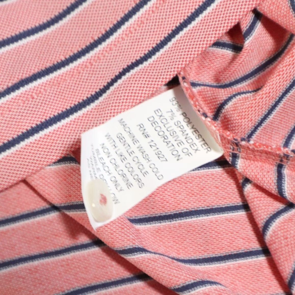 johnnie-O Johnnie-O Jersey Hangin Out Stretch Striped Polo Shirt Red Men's L Shirt Polo Shirt Men Red Striped Jersey Hangin Out Johnnie-O L Size US L / EU 52-54 / 3 - 7 Thumbnail