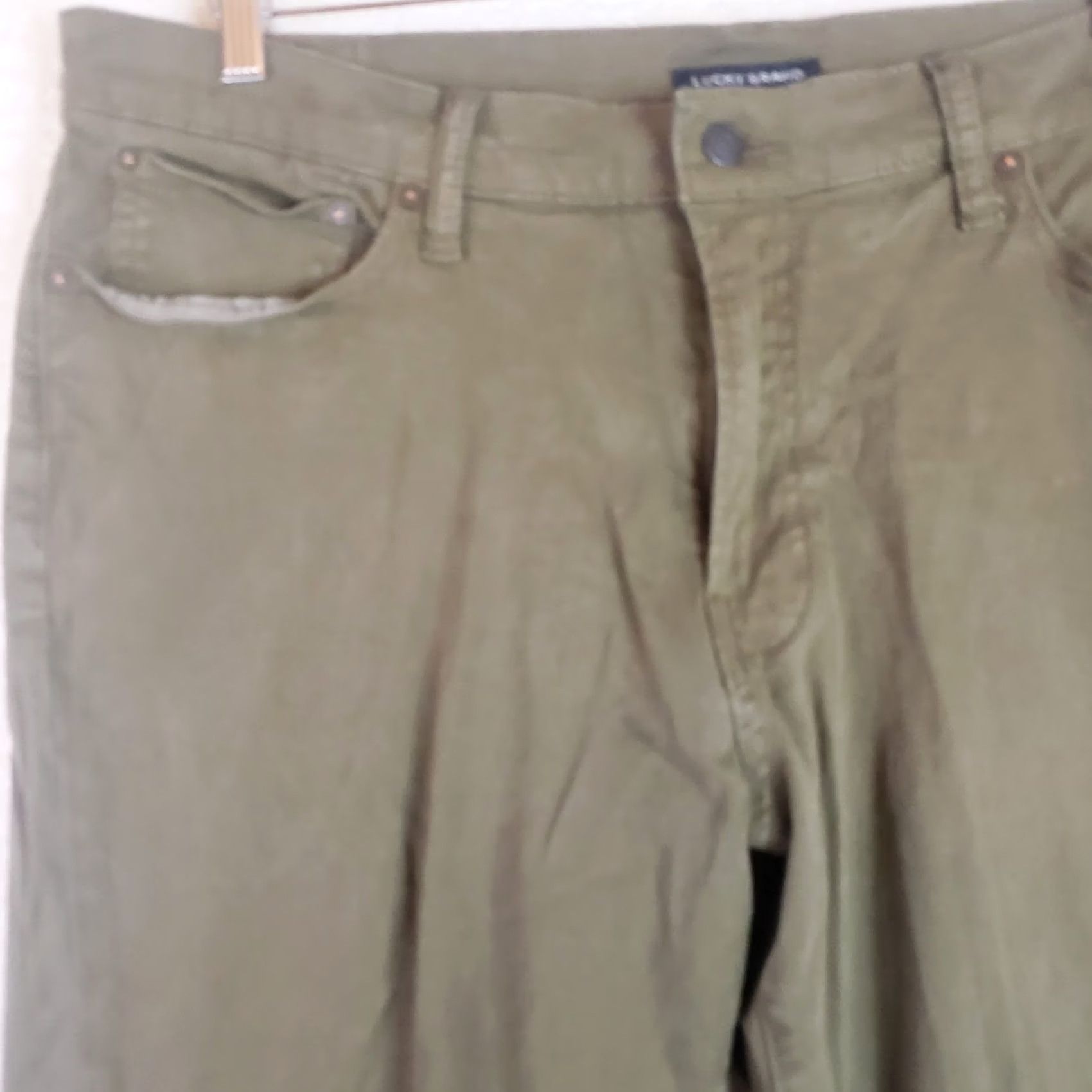 Lucky Brand Lucky Brand 410 Athletic Slim Jeans Men 38x30 Green Khaki Stretch Denim Size US 38 / EU 54 - 3 Thumbnail