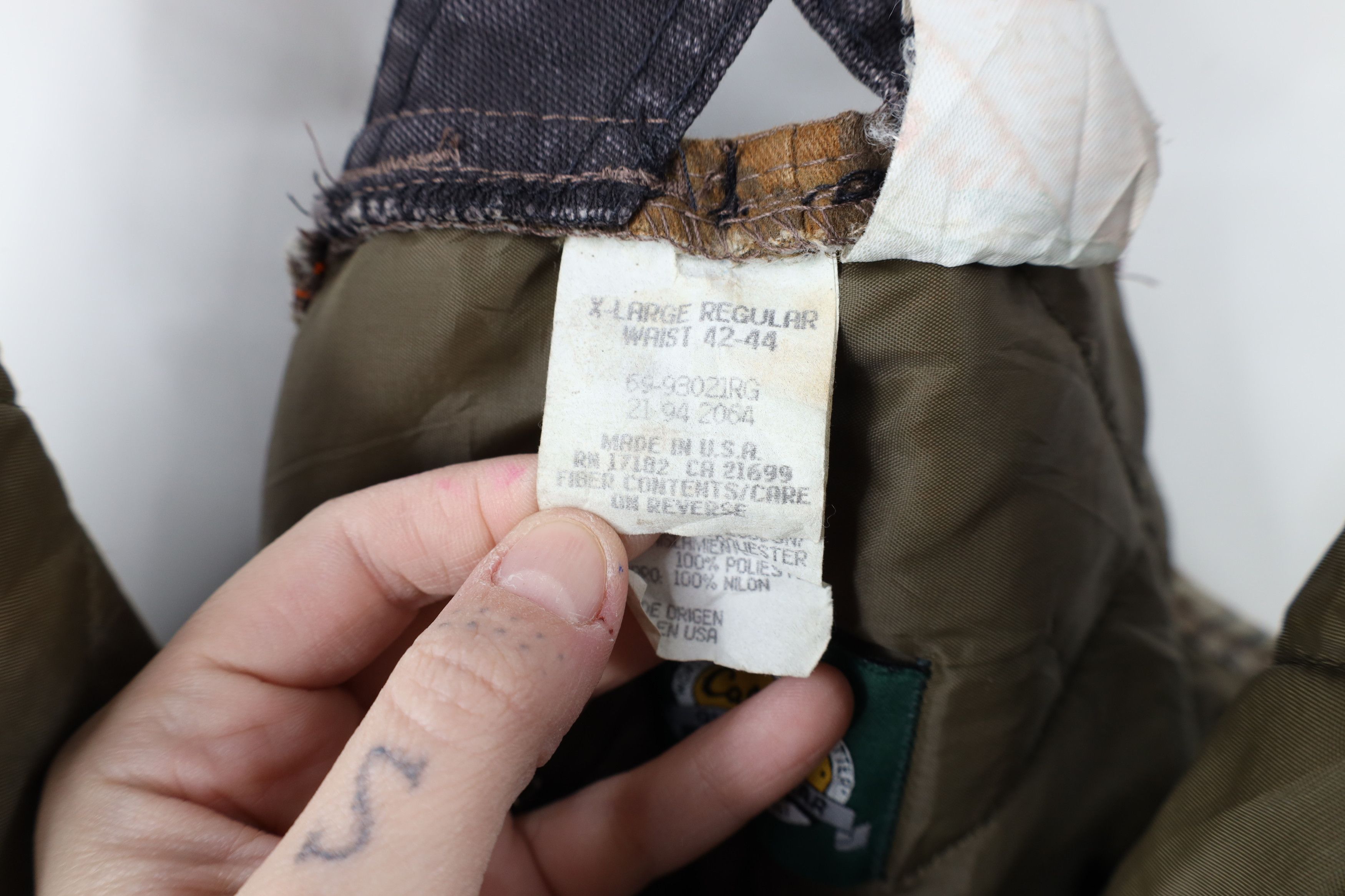 Cabelas × Vintage Vintage 90s Cabelas Realtree Camouflage Quilted Overalls Size US 36 / EU 52 - 10 Thumbnail