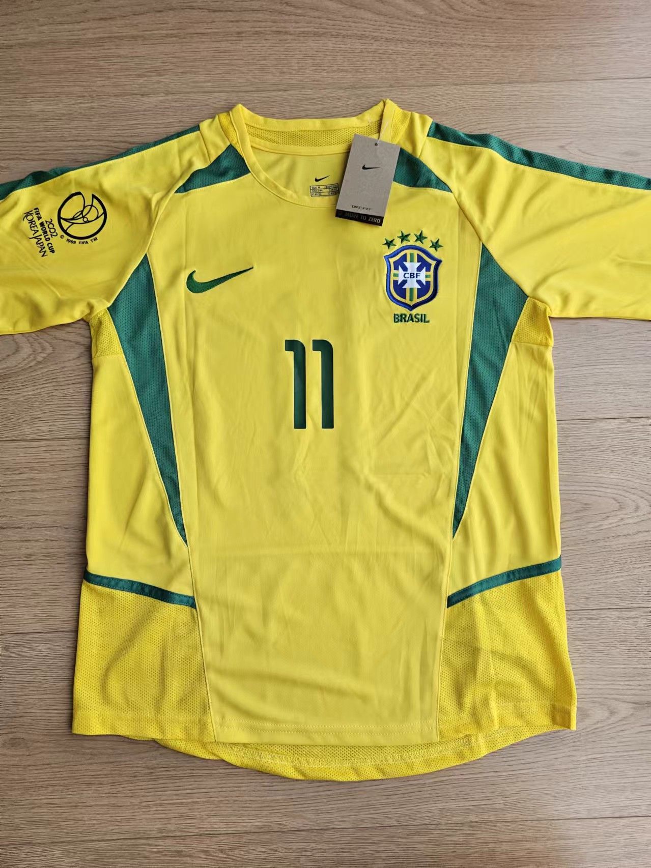Other 2002 World Cup Brazil 11 Ronaldinho Jersey Home Size US M / EU 48-50 / 2 - 2 Thumbnail