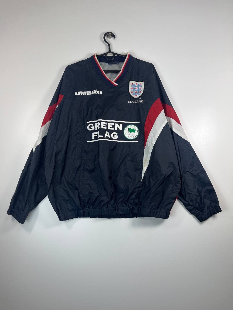 Umbro Vintage Umbro England Pullover Winbreaker 90s Football XL Size US XL / EU 56 / 4 - 1 Thumbnail