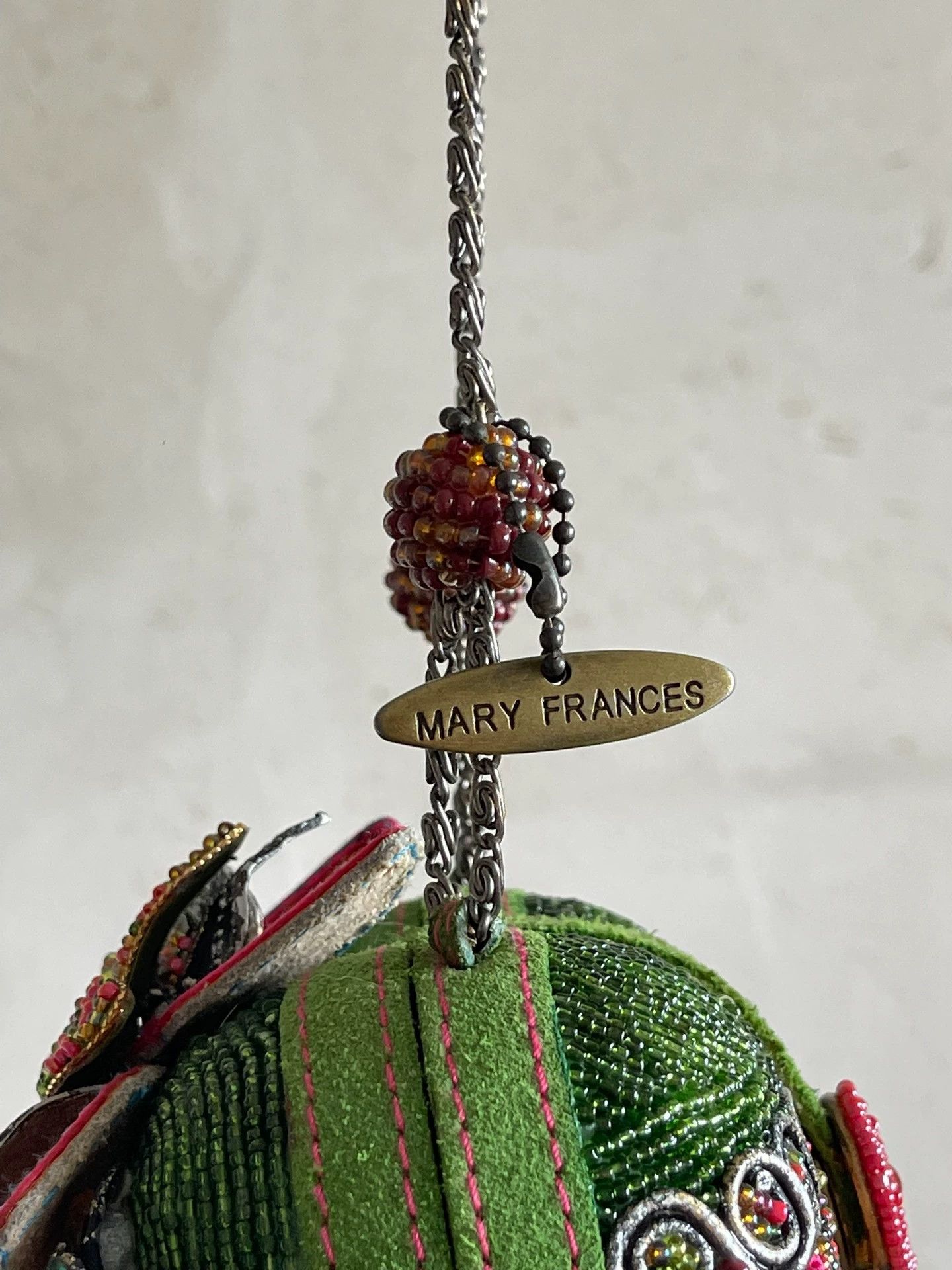 Mary Frances Mary Frances Vintage Beaded Gemstone Chain Clutch Size ONE SIZE - 8 Thumbnail
