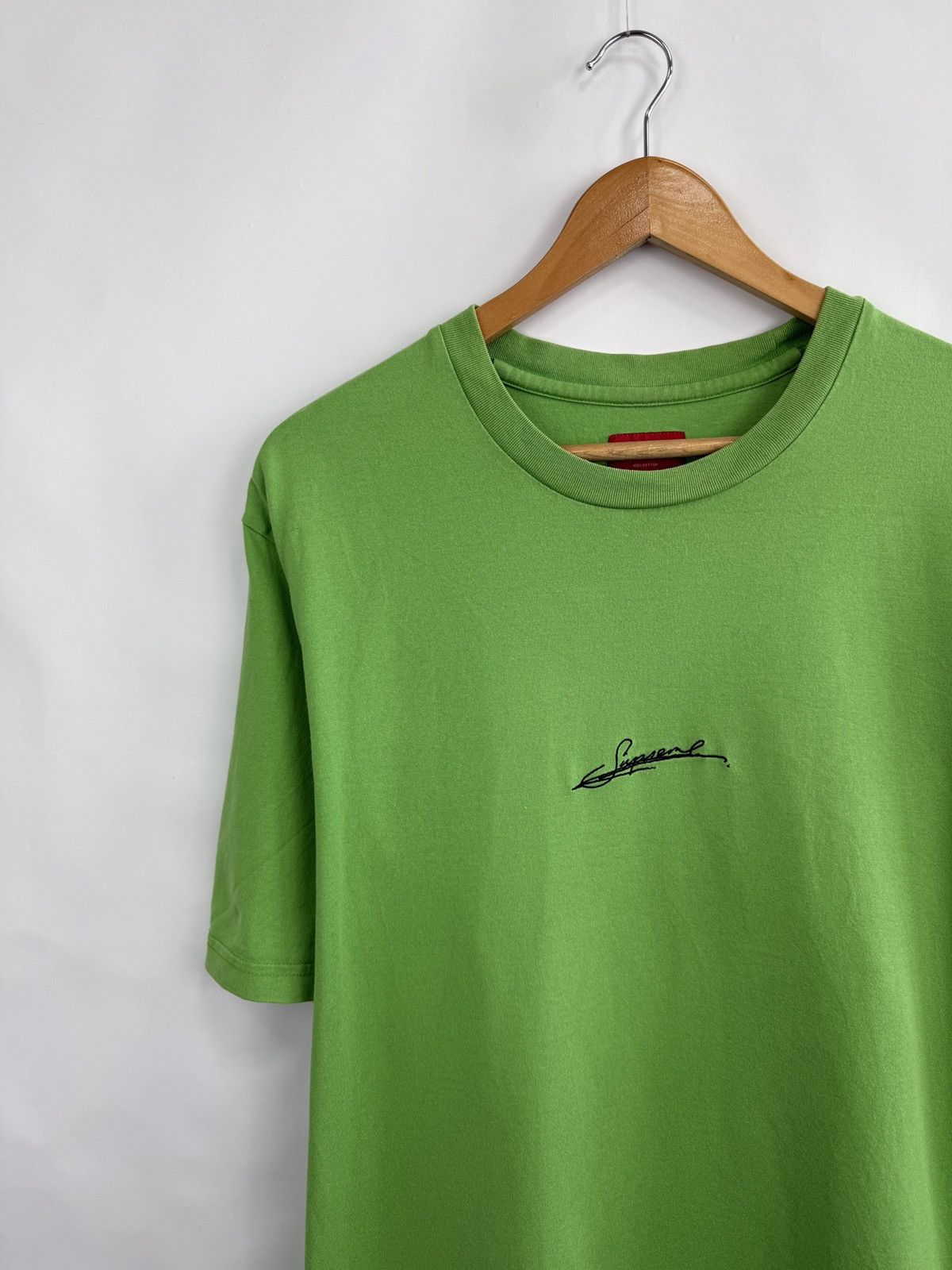 Supreme 🇺🇸 Y2K Supreme Green T-Shirt Skateboard BMX Rare Retro Hype Size US XL / EU 56 / 4 - 2 Thumbnail