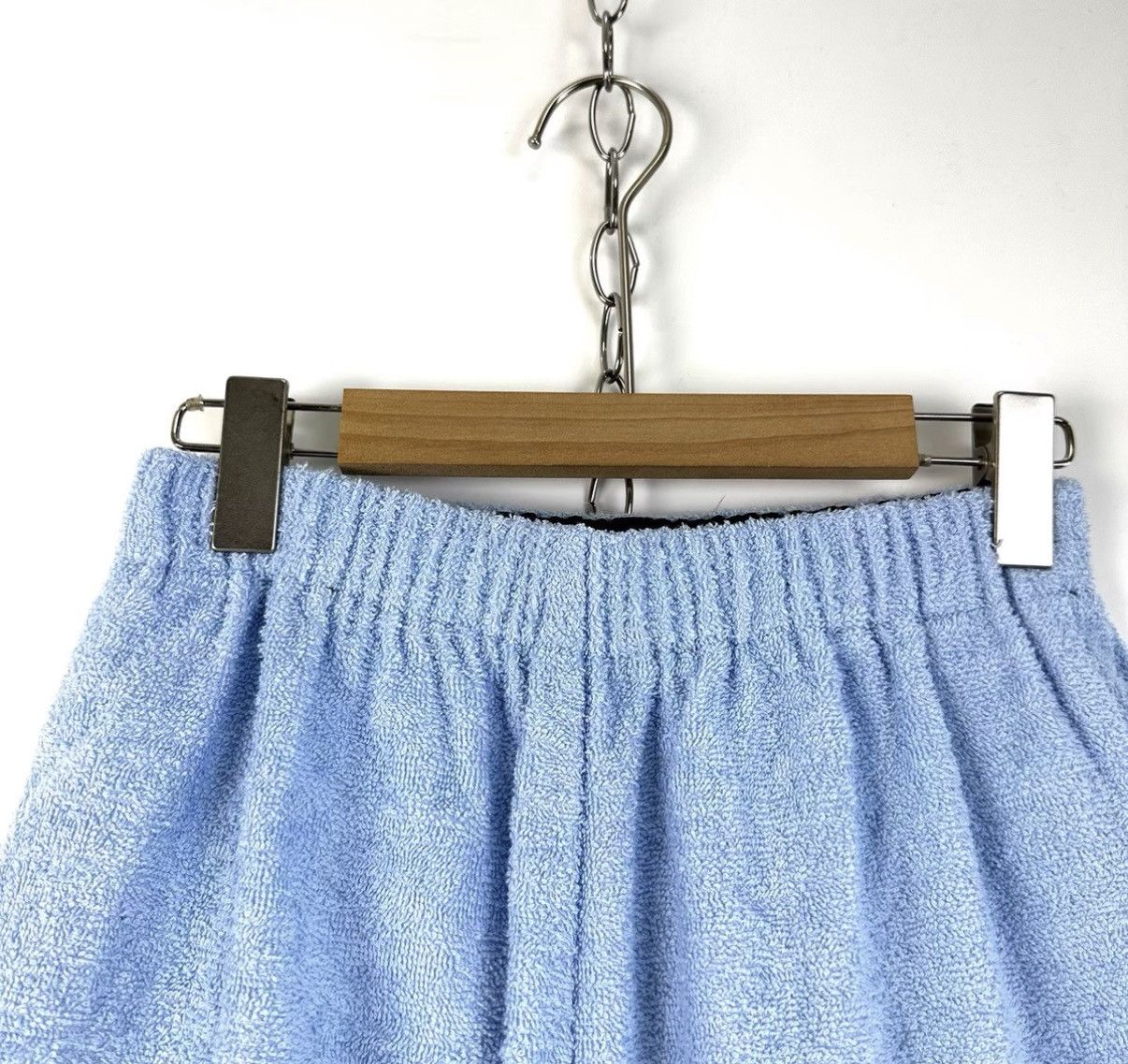 Prada Prada Blue Triangle Logo Towel Fabric Casual Shorts K12 Size 25" / US 0 / IT 36 - 3 Thumbnail