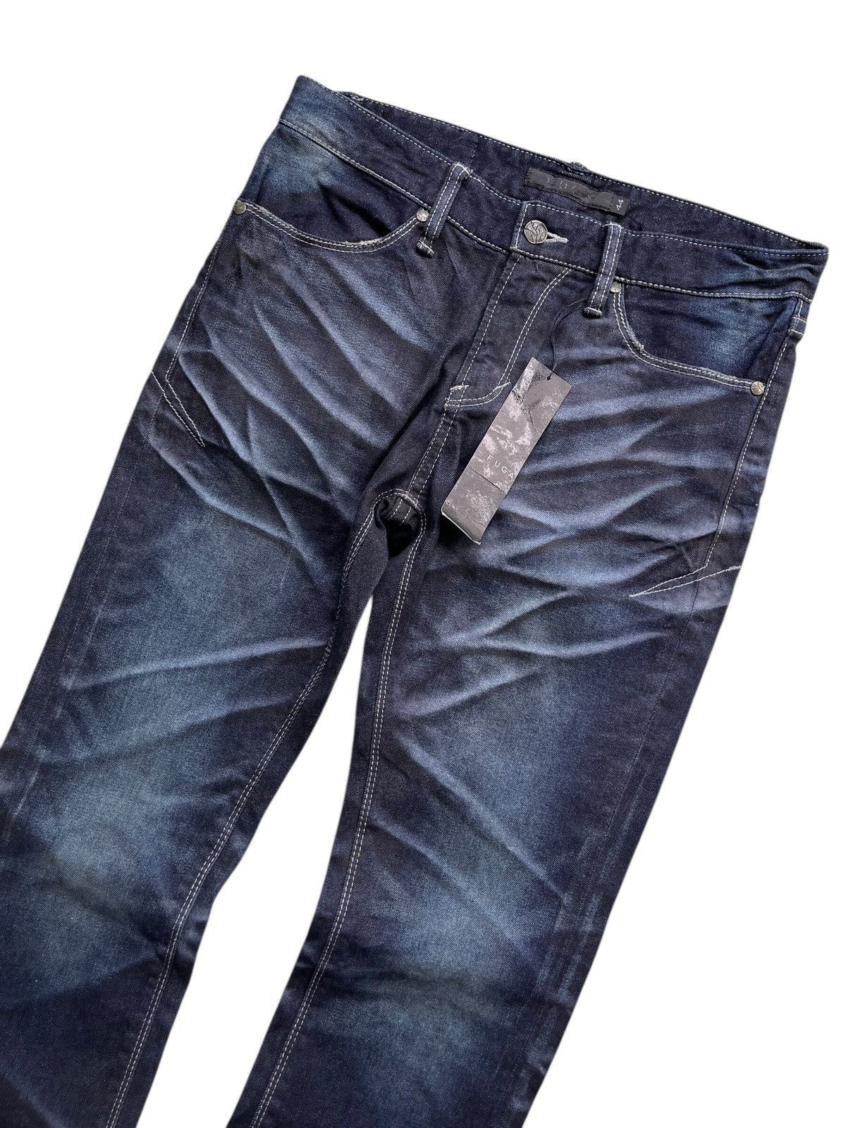 GOSTAR DE FUGA Fuga waxed whisker design jeans Size US 30 / EU 46 - 5 Thumbnail