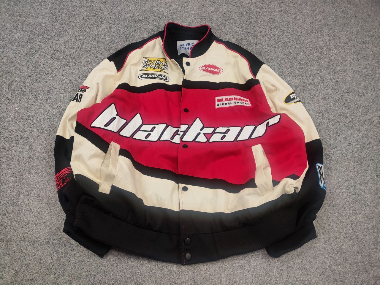 Vintage Aelfric Eden Blackair Vintage Racing Bomber Jacket Logo Y2K Size US M / EU 48-50 / 2 - 4 Thumbnail