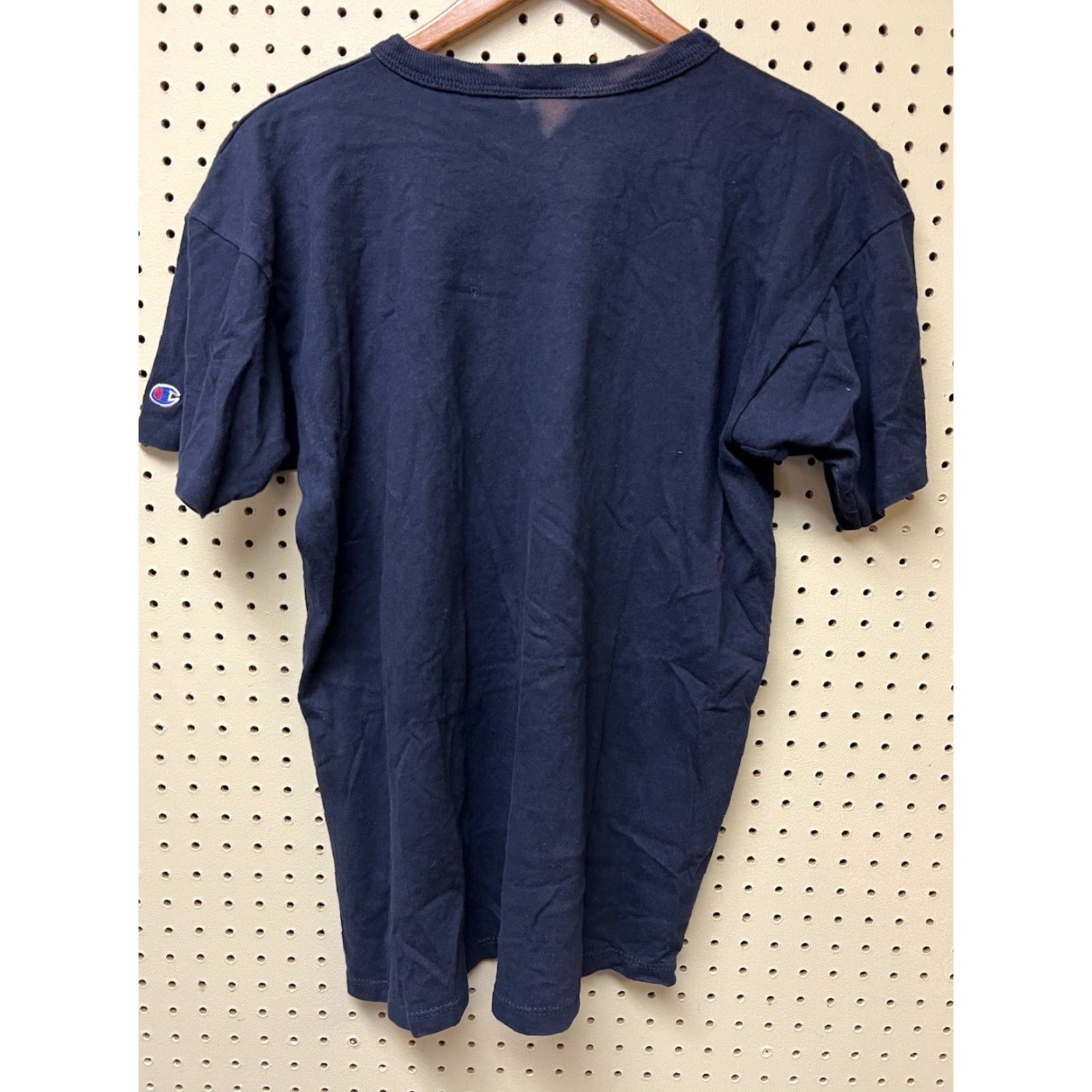 Champion VINTAGE Champion Johnson State College Blue T-shirt 80s Crew Neck Short Sleeve Men XL, Solid Cotton, Single Stitch, As Is, 80s Size US XL / EU 56 / 4 - 2 Thumbnail