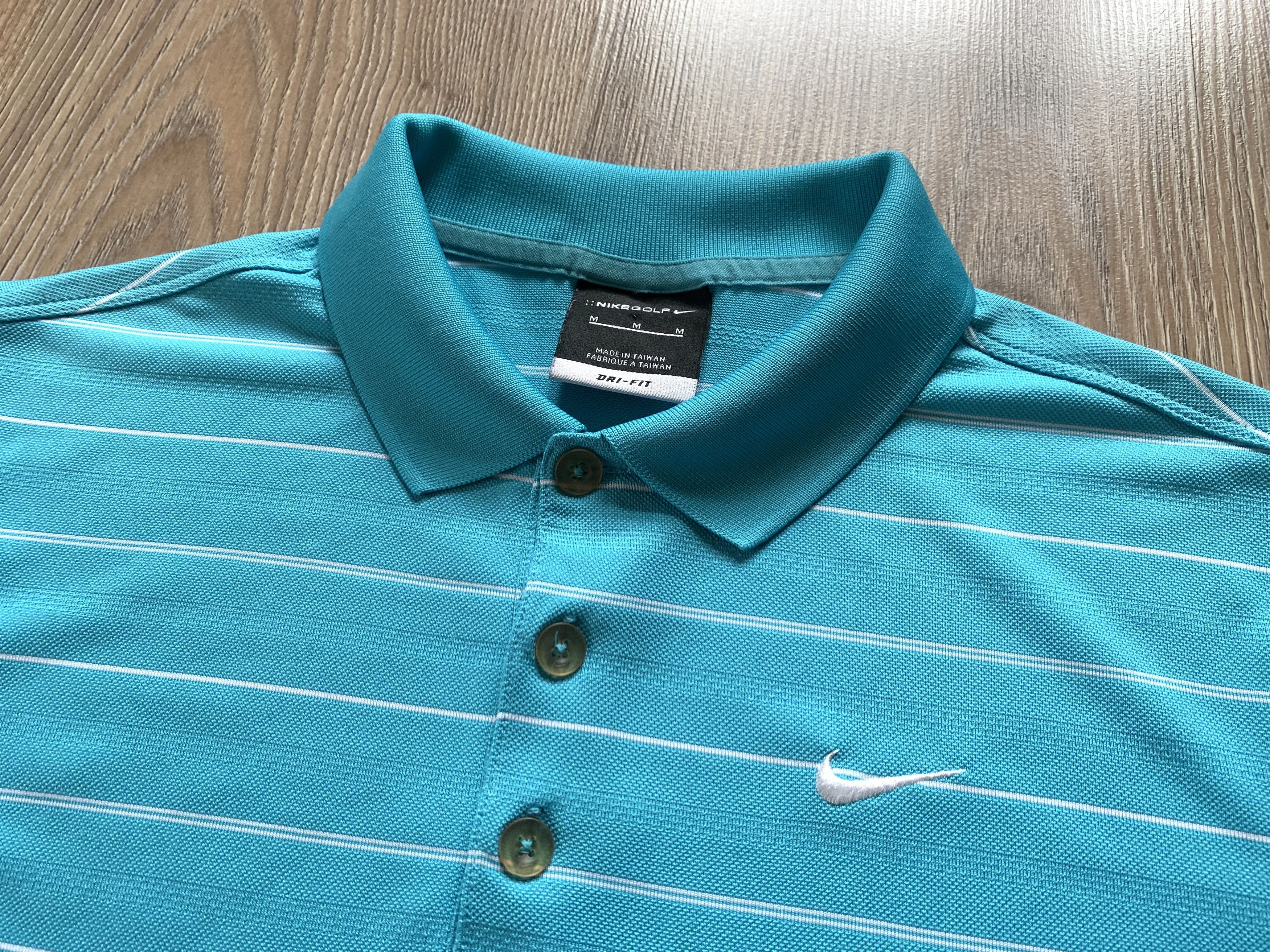 Nike Nike Golf Light Blue Striрe Polo Size US M / EU 48-50 / 2 - 5 Thumbnail