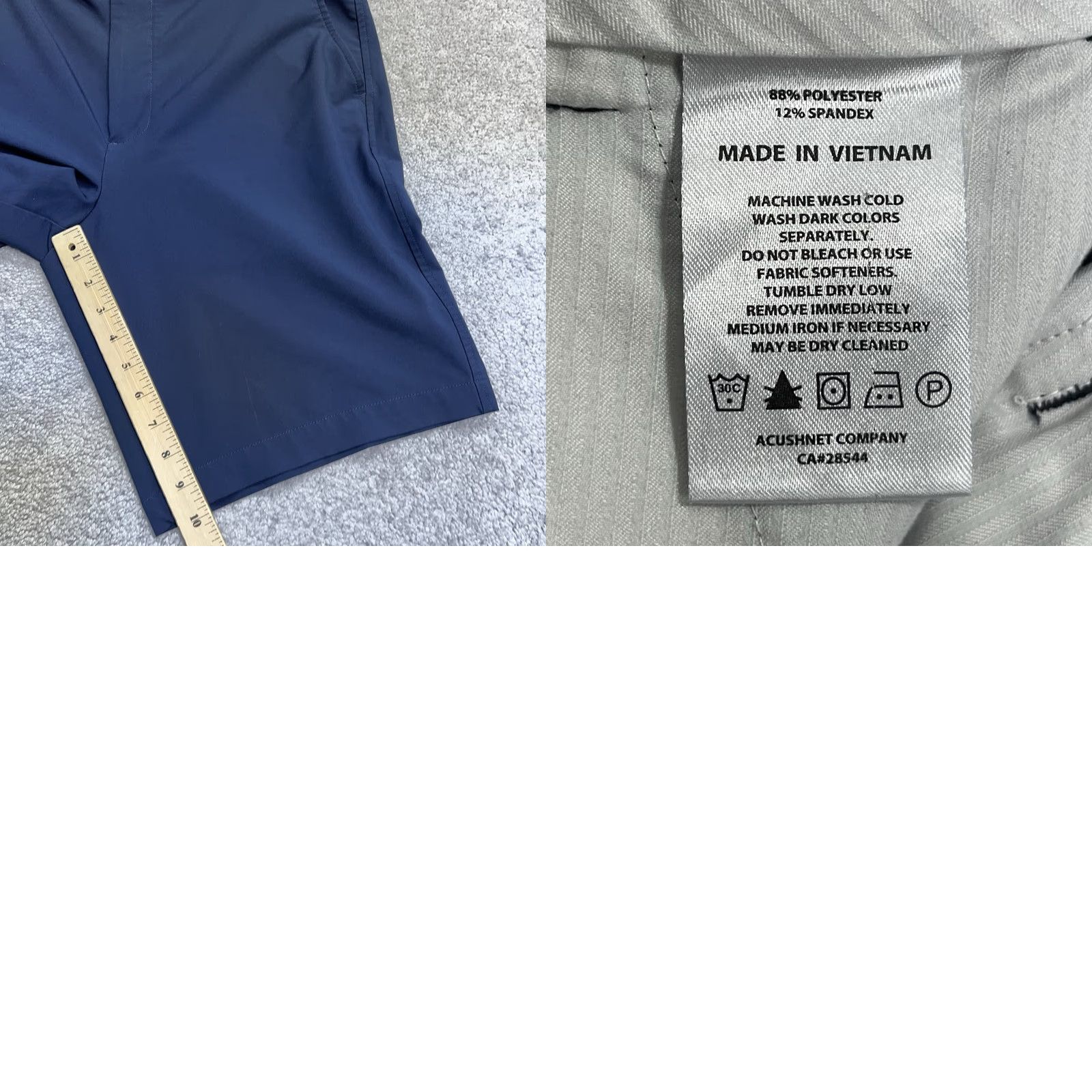 Footjoy FootJoy Golf Shorts Men 34x10 Blue FJ Athletic Stretch Performance Flat Front Casual Workwear Shirt/Shorts Size US 34 / EU 50 - 9 Thumbnail