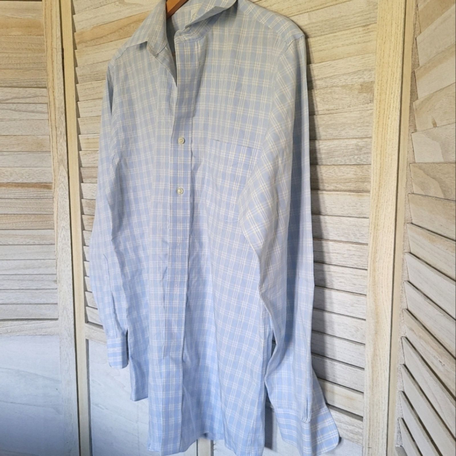 Brooks Brothers Brooks Brothers Supima Cotton Plaid Mens Shirt 15.5-33 Blue Size US S / EU 44-46 / 1 - 5 Thumbnail