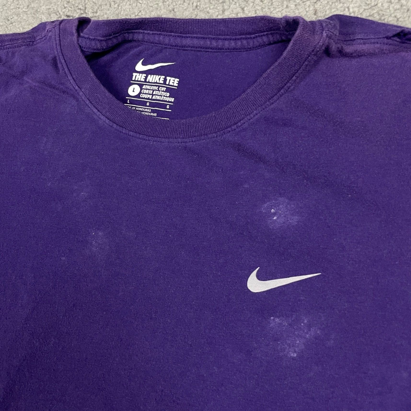 Nike Nike Tshirt Nike Dri-FIT Shirt Logo Purple L Adult Mens Short Sleeve Crew Neck Size US L / EU 52-54 / 3 - 3 Thumbnail