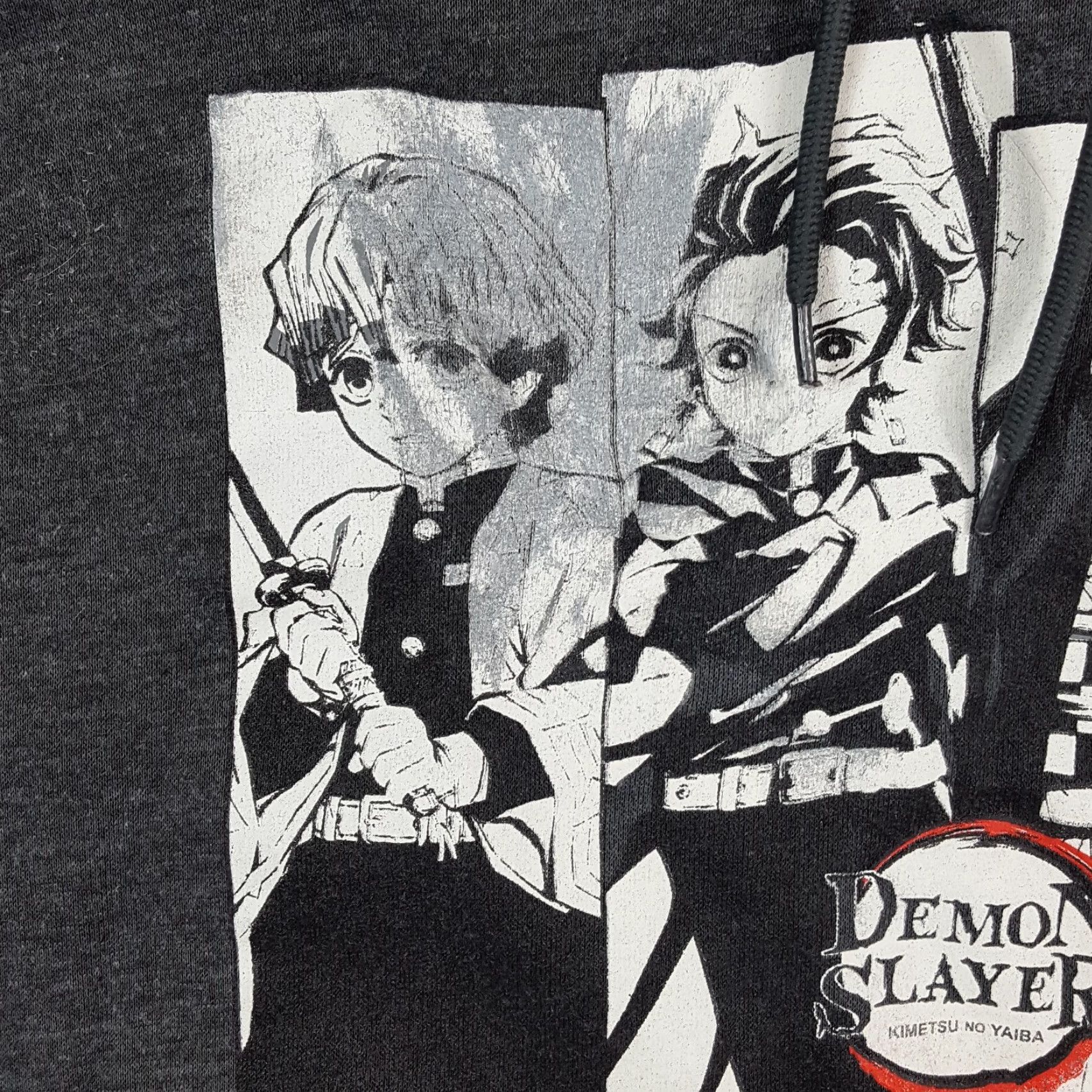 Vintage VINTAGE Demon Slayer Anime Hoodie Pullover Sweatshirt Men's Medium Gray Retro 90s Graphic Print Hooded Distressed Size US M / EU 48-50 / 2 - 3 Thumbnail