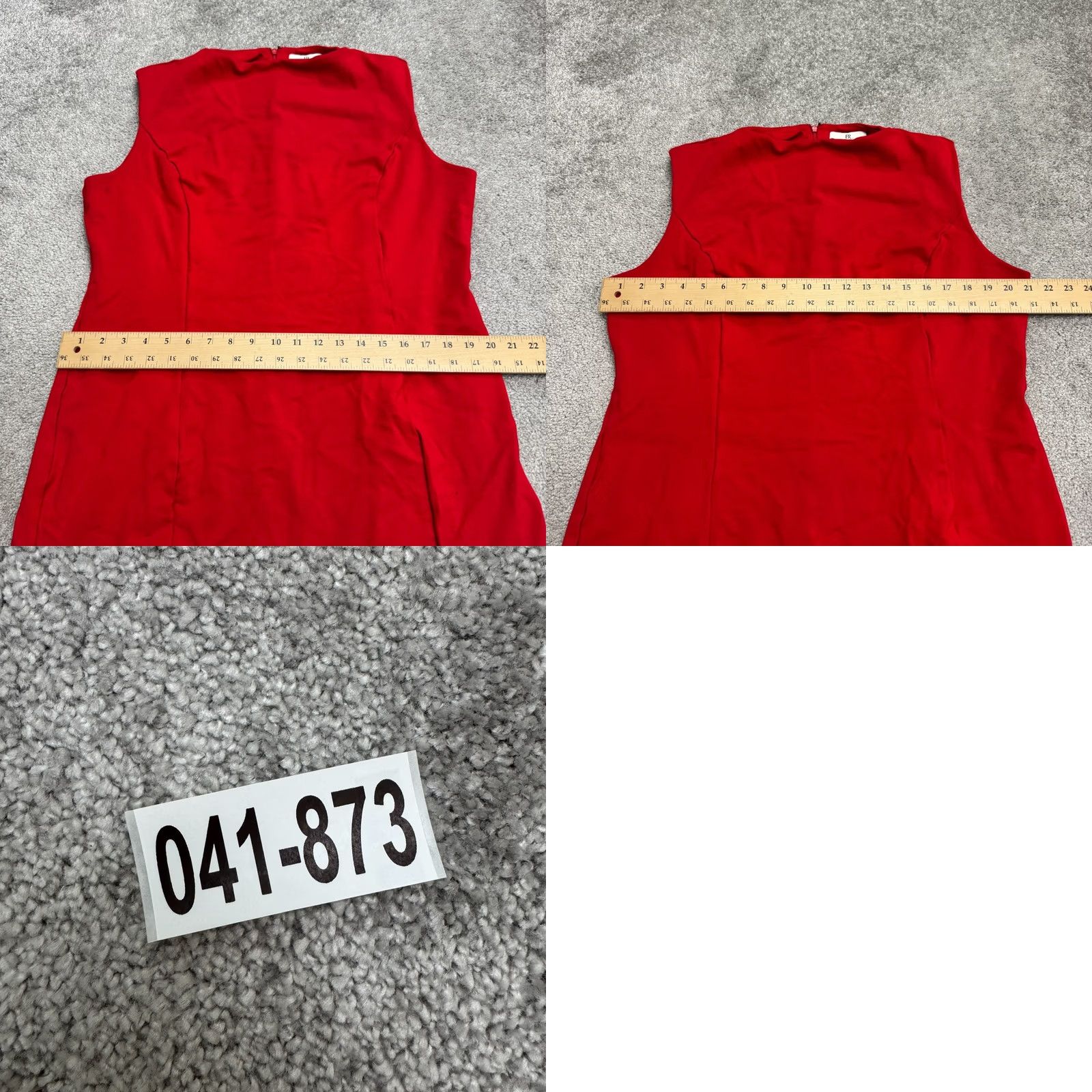 Banana Republic Banana Republic Shift Dress Womens XL Red Mock Neck Sleeveless Knee Length Ponte Size XL / US 12-14 / IT 48-50 - 9 Thumbnail