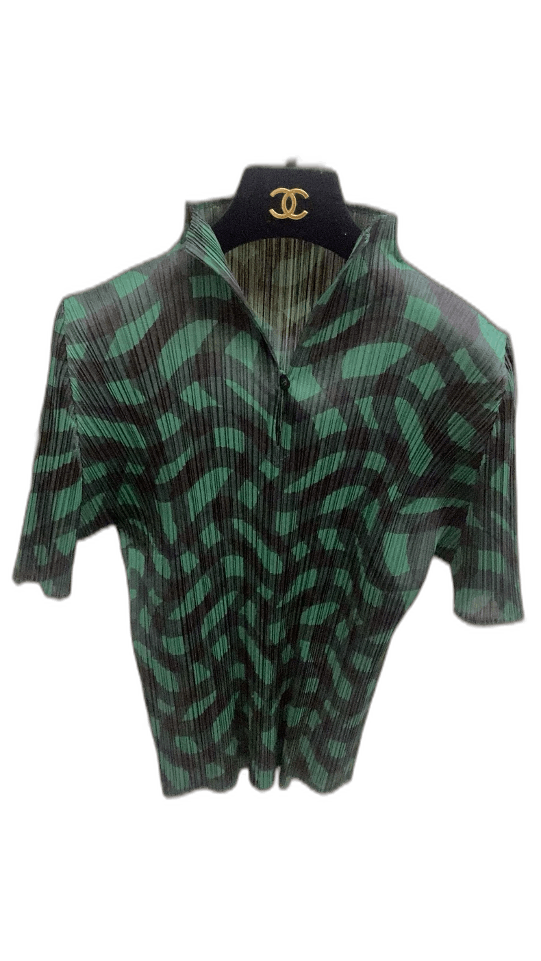 Issey Miyake Issey Miyake Pleated Short Sleeve Top Size US M / EU 48-50 / 2 - 1 Thumbnail