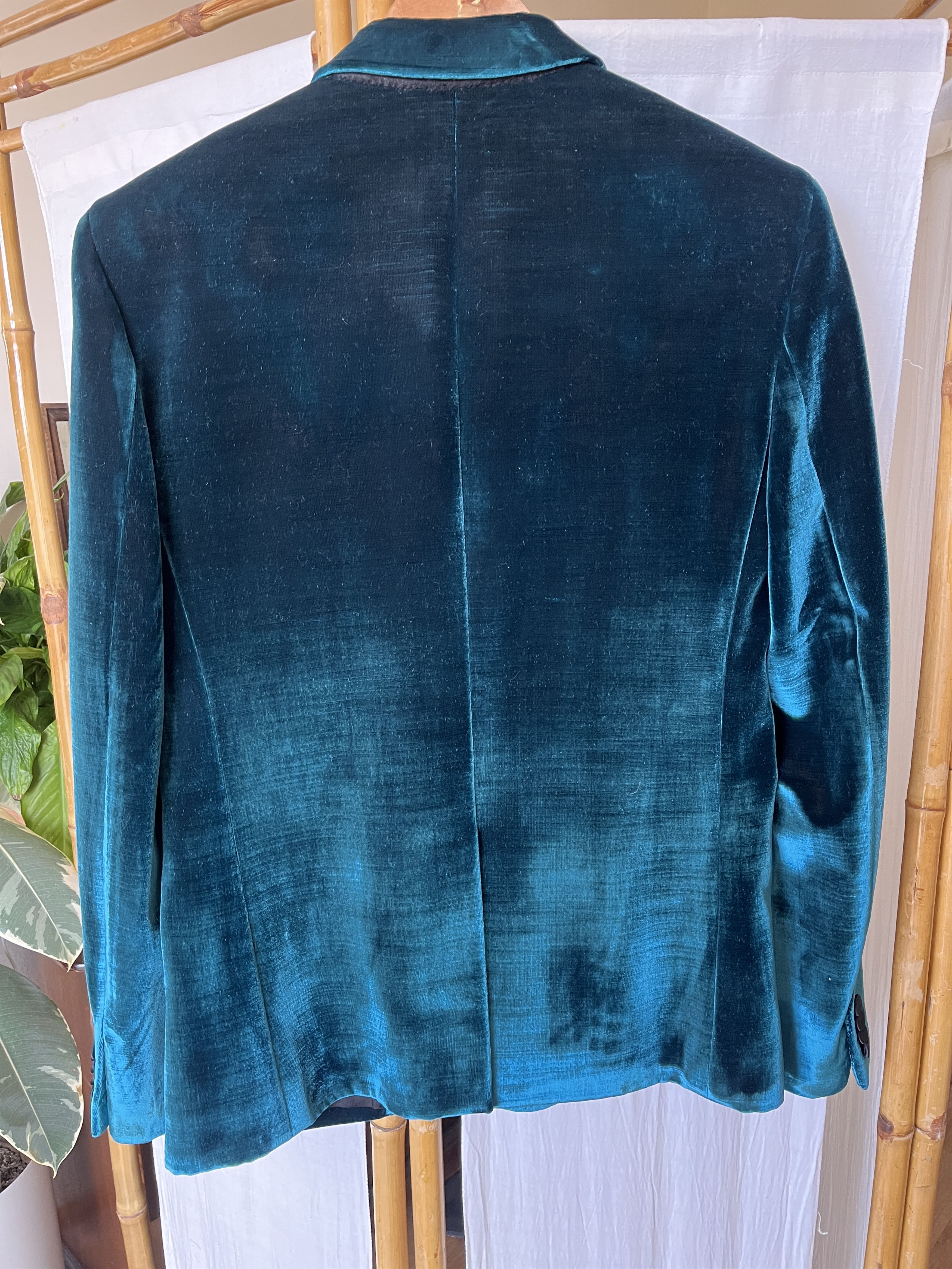Saint Laurent Paris Saint Lauren Silk & Cotton Blazer Size 46S - 8 Thumbnail