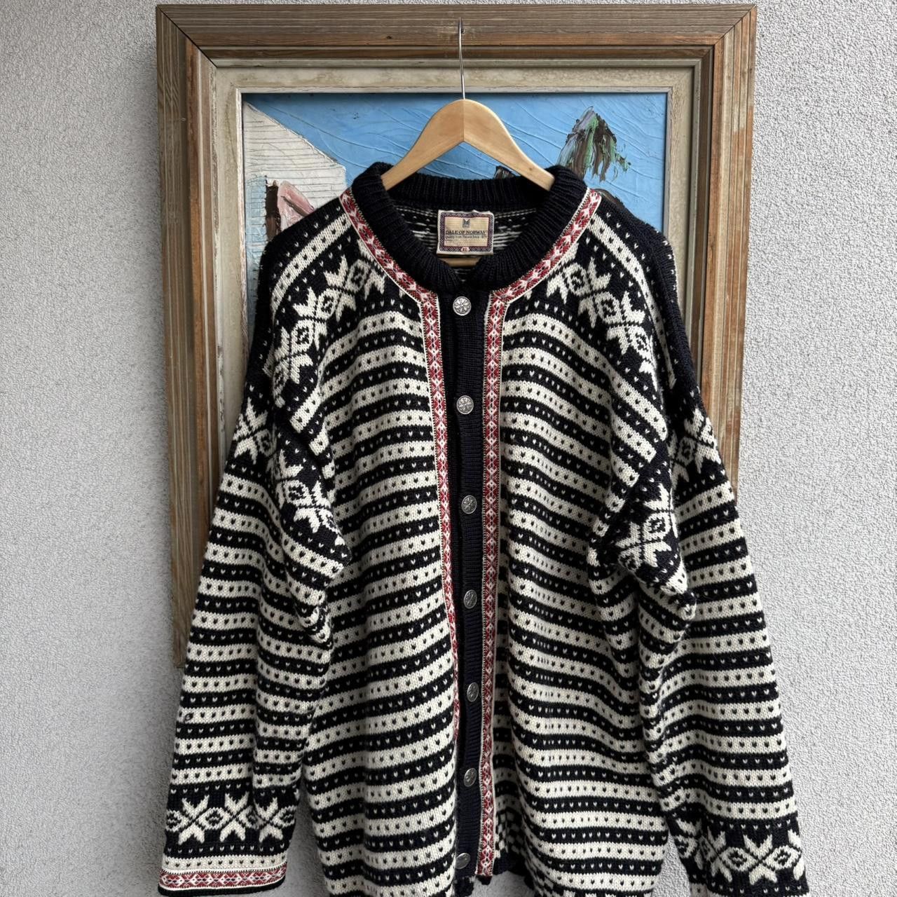 Dale Of Norway Dale of Norway Pure Wool Jumper Black Knitted Size US XL / EU 56 / 4 - 5 Thumbnail