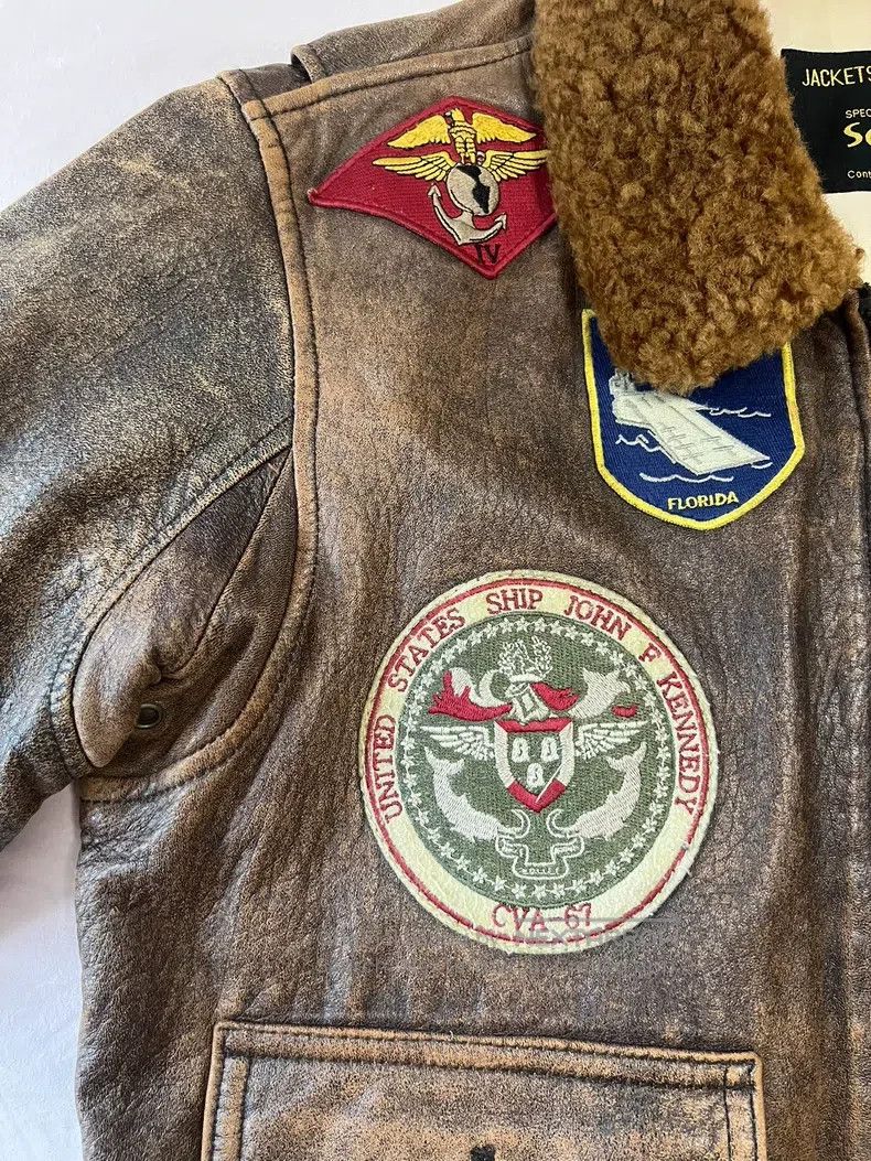 Schott Schott G1 Navy Flight Jacket Size US S / EU 44-46 / 1 - 2 Thumbnail