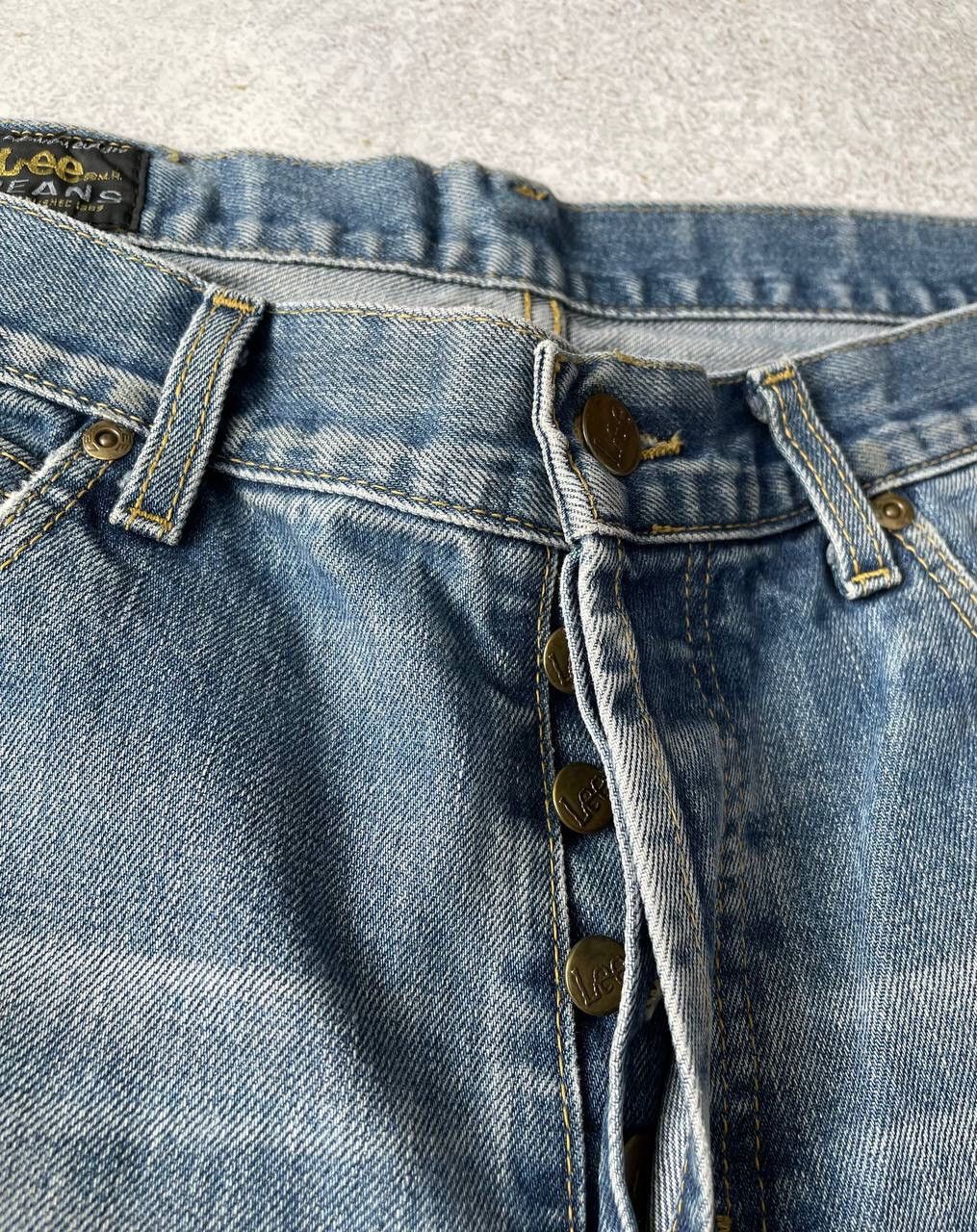 Lee × Vintage Vintage Lee Washed Blue Denim Baggy Pants Y2K Ultra Rare Size US 34 / EU 50 - 5 Thumbnail