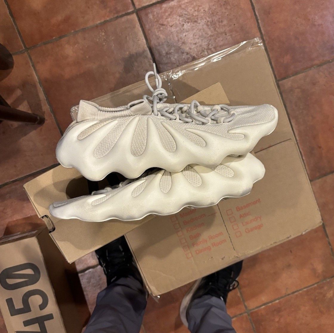 Yeezy Adidas Yeezy 450 Cloud White Size US 13 / EU 46 - 1 Thumbnail