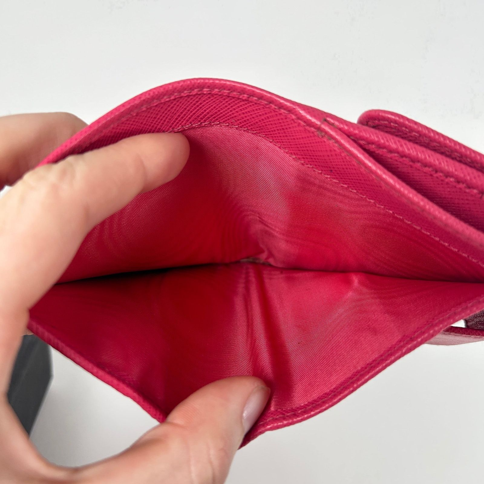 Prada Prada Small Saffiano Pink Wallet Size ONE SIZE - 7 Thumbnail