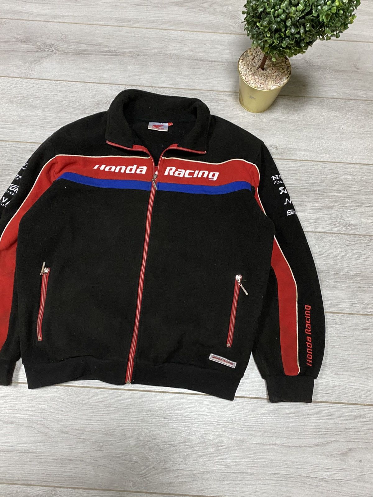 Honda Honda racing vintage fleece zip Size US XL / EU 56 / 4 - 4 Thumbnail