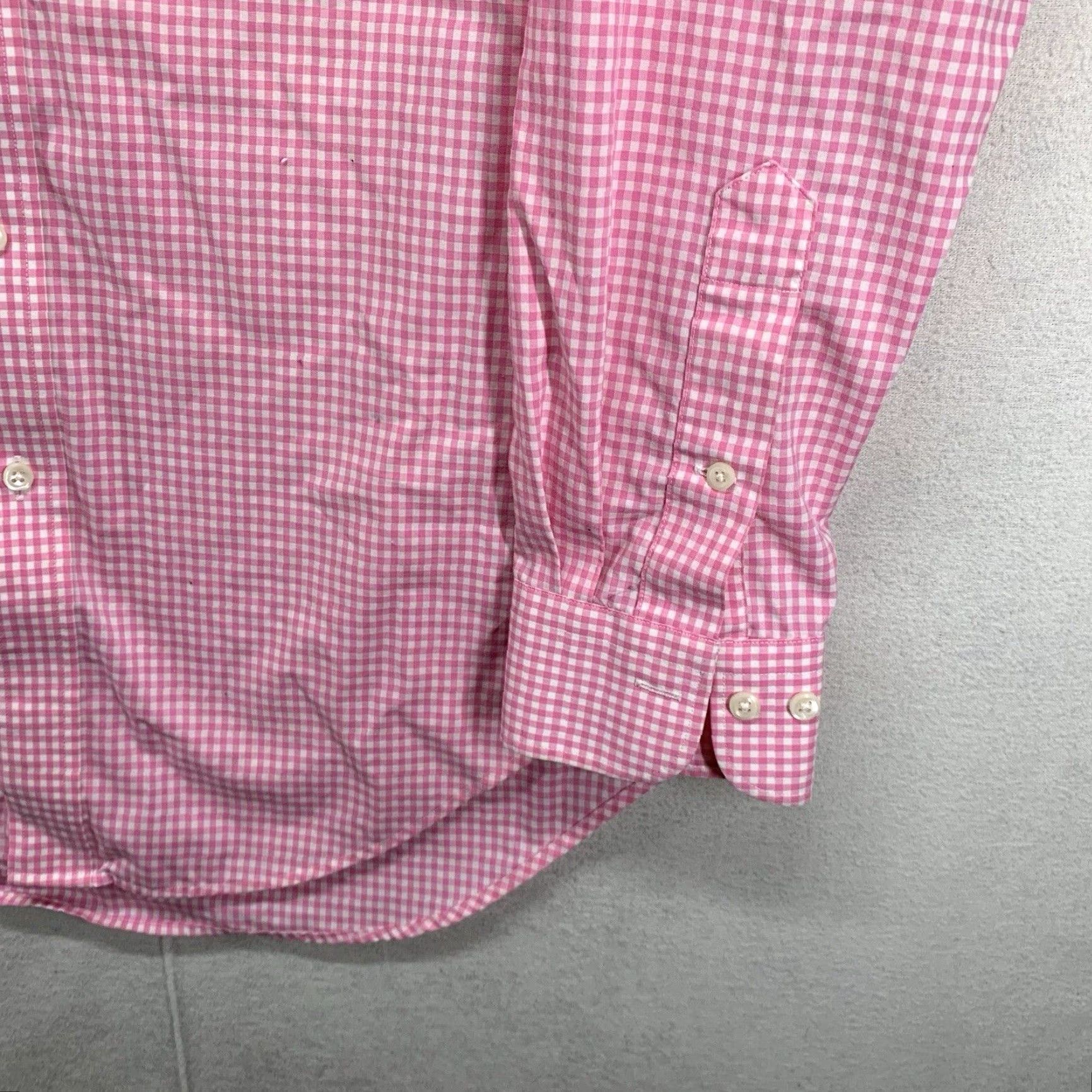 Ralph Lauren Lauren Ralph Lauren Mens Button-Up Shirt Plaid Pink 15½ 32/33 Non-Iron Long Sleeve Classic Fit Size XL / US 12-14 / IT 48-50 - 7 Thumbnail