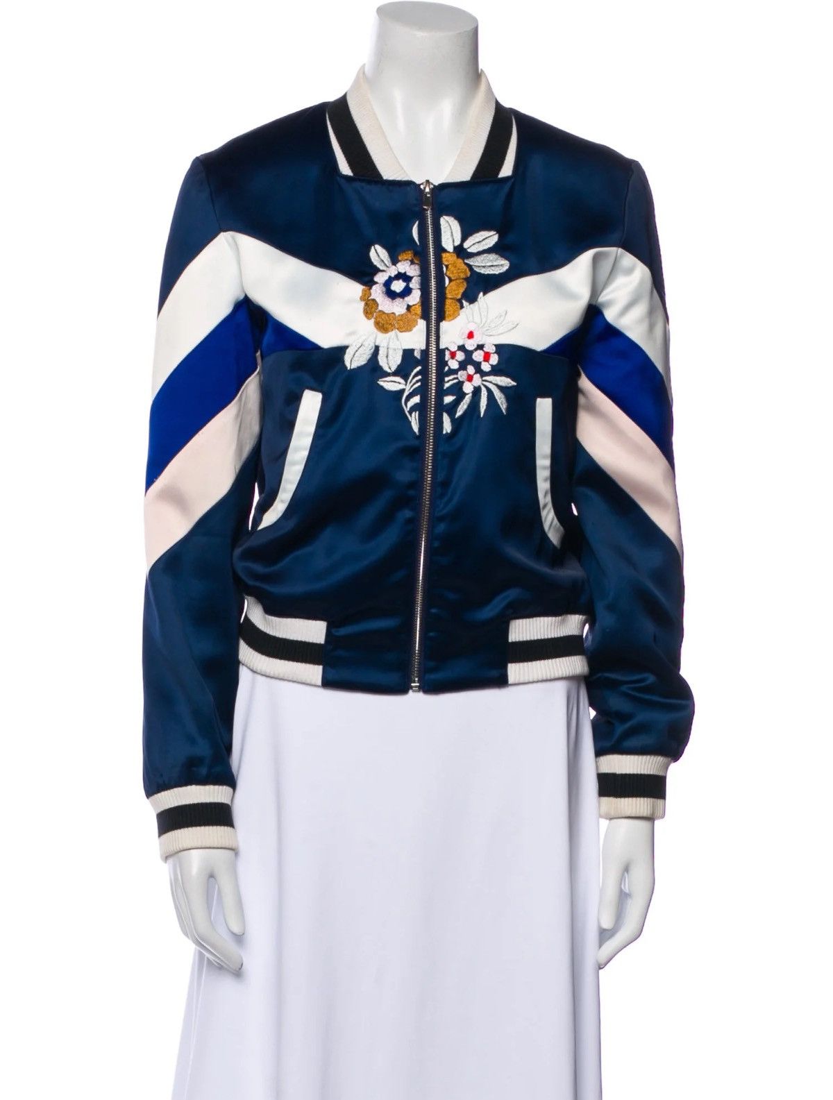 Maje Maje Embroidered bomber jacket Size S / US 4 / IT 40 - 1 Thumbnail