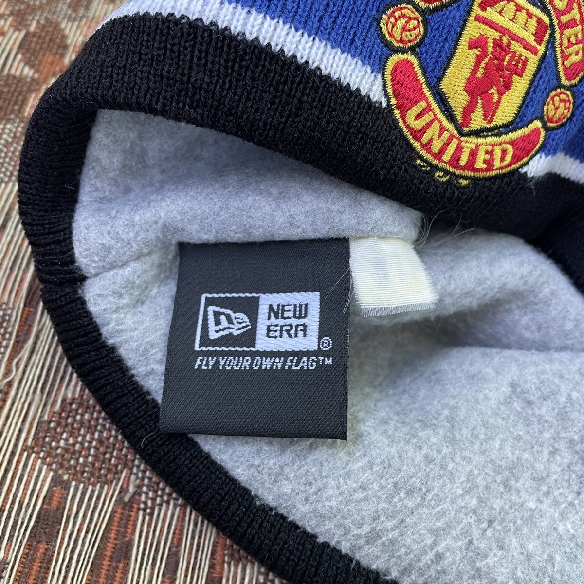 New Era Vintage Manchester United New Era Blue football Hat Beanie Size ONE SIZE - 7 Thumbnail