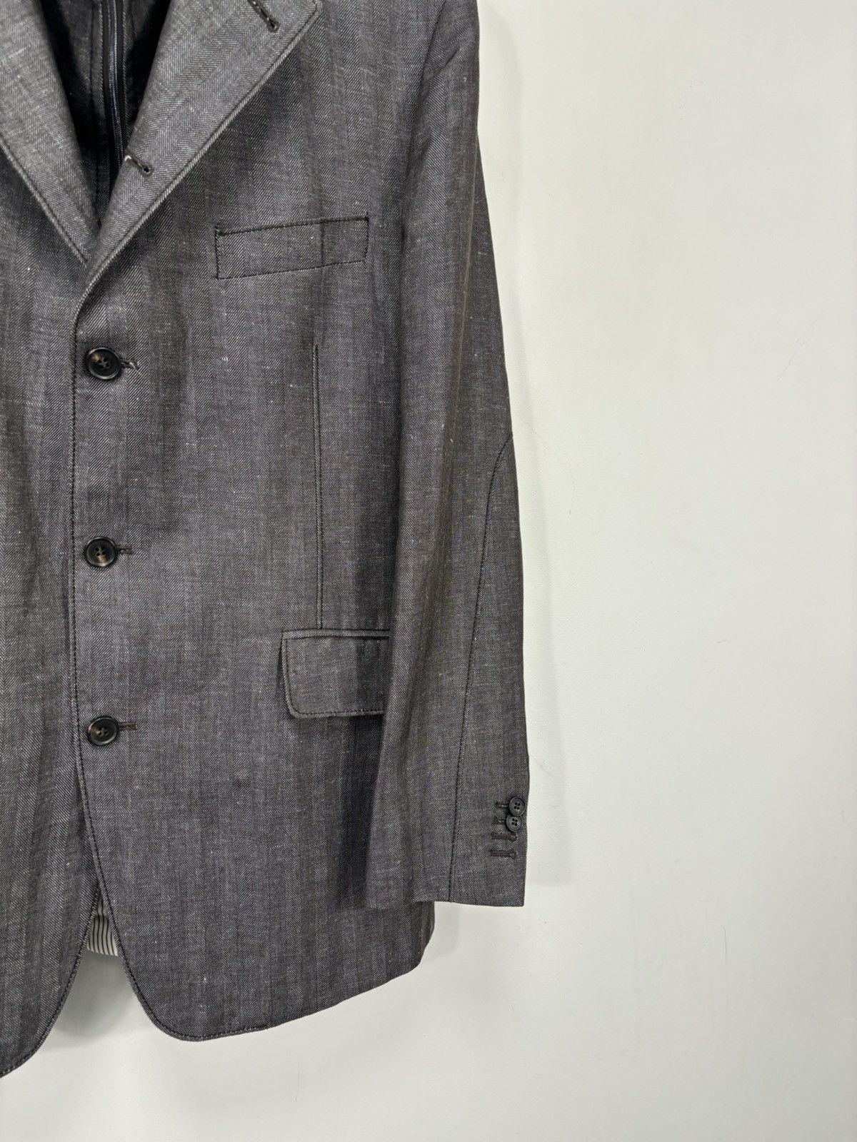 Corneliani Corneliani ID Men’s Double Cotton Linen Blazer Sport Jacket Size US M / EU 48-50 / 2 - 6 Thumbnail