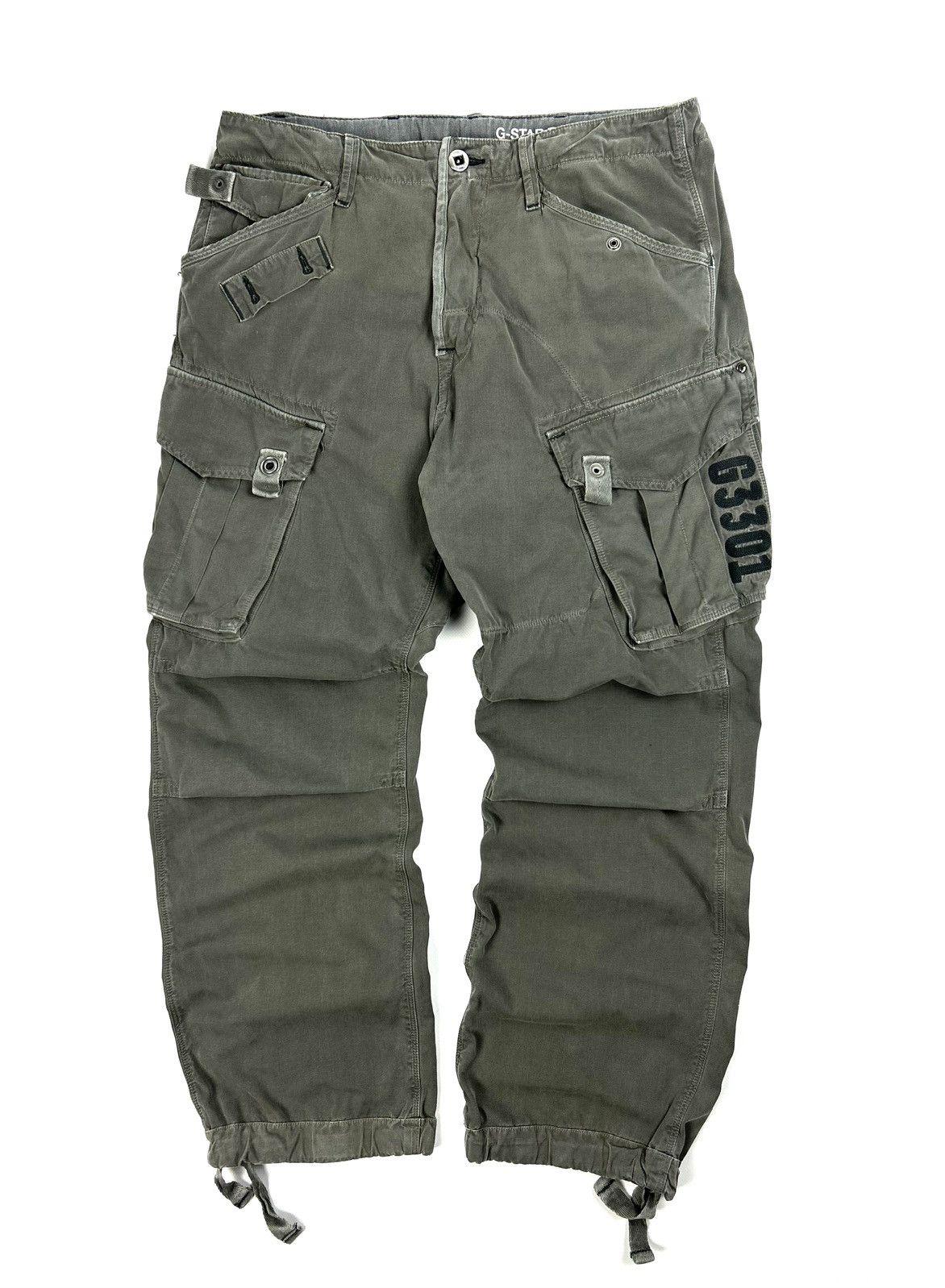 G-Star Vintage G-star Raw 3301 Cargo Pants Grey Japanese Y2K Size US 32 / EU 48 - 1 Thumbnail