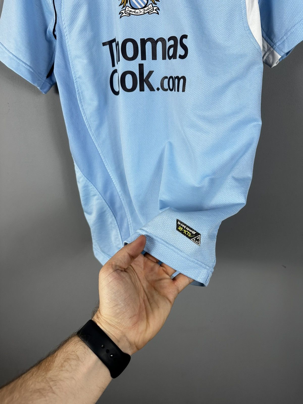 Le Coq Sportif Robinho Manchester City 2008 2009 soccer jersey shirt Size US M / EU 48-50 / 2 - 7 Thumbnail