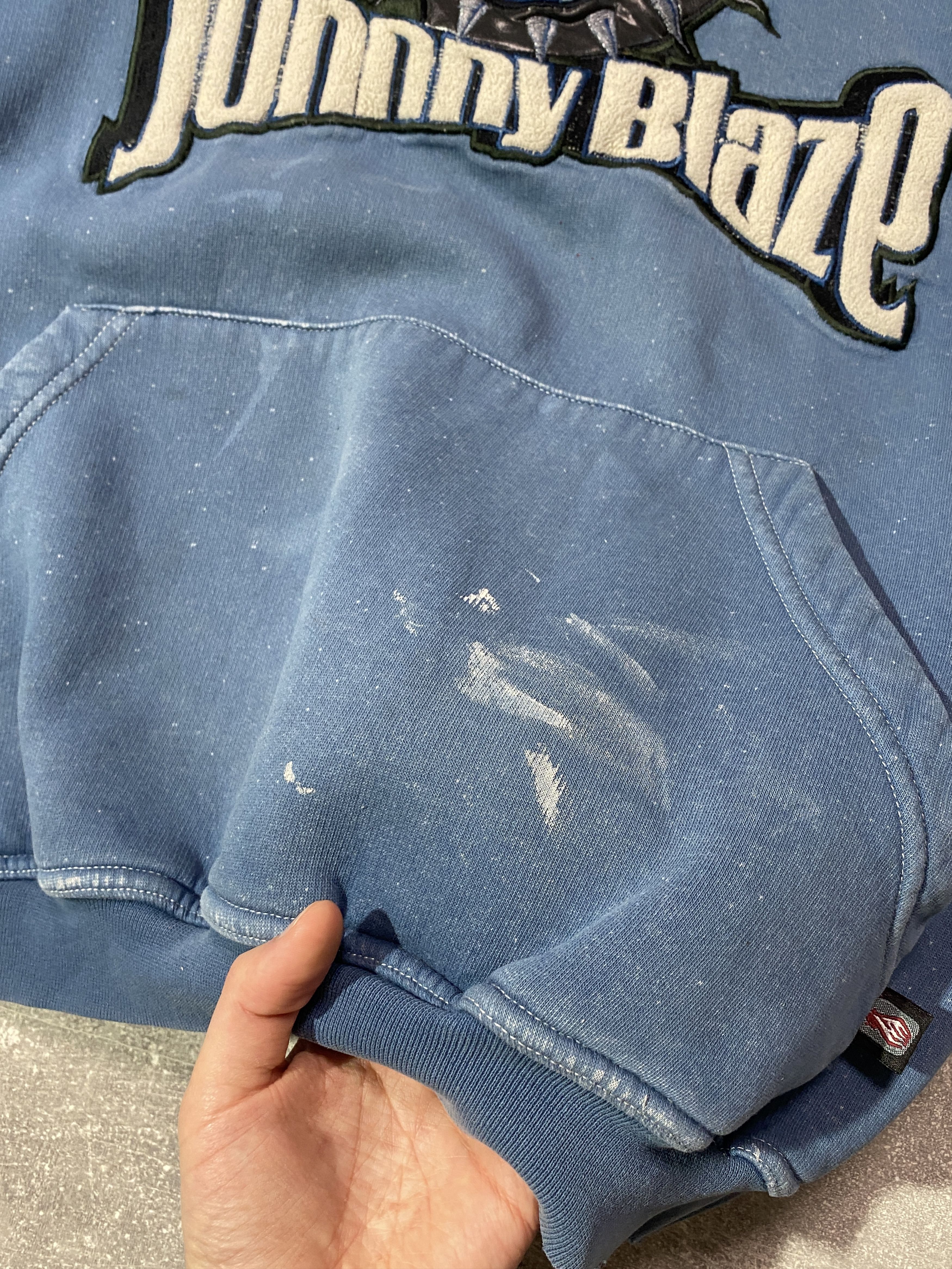 Vintage Rare Johnny Blaze thrashed vintage hoodie Bulldog Big Logo Size US M / EU 48-50 / 2 - 3 Thumbnail