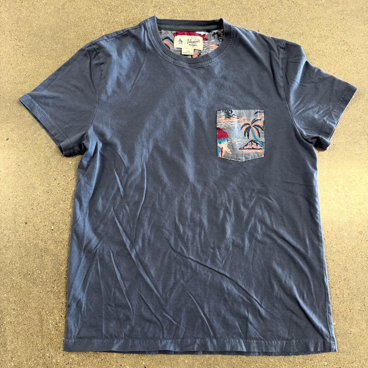 Original Penguin Penguin Tropical Pocket Tee Casual Summer T-Shirt Men's L Size US L / EU 52-54 / 3 - 1 Thumbnail