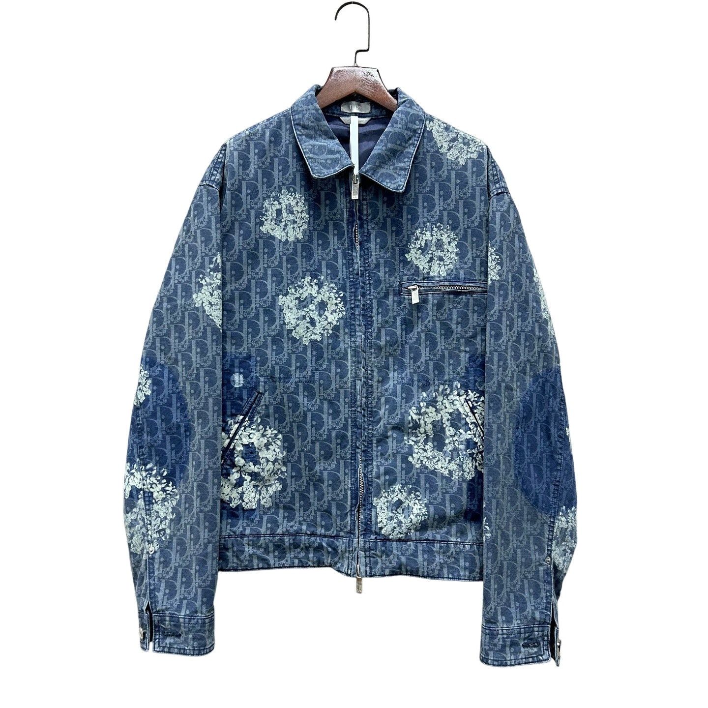 Dior Dior Oblique Floral Denim Jacket Size S Size US S / EU 44-46 / 1 - 1 Thumbnail