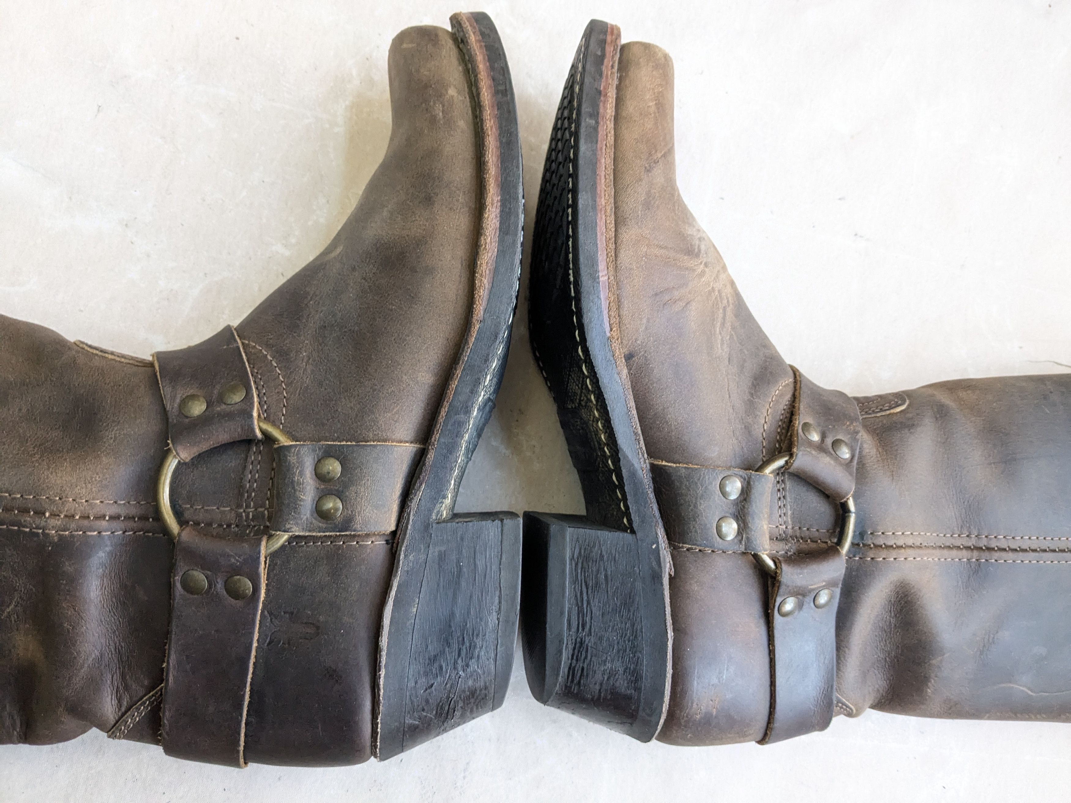 Frye Frye Harness Boots Brown 8 Leather Size US 8 / EU 41 - 8 Thumbnail