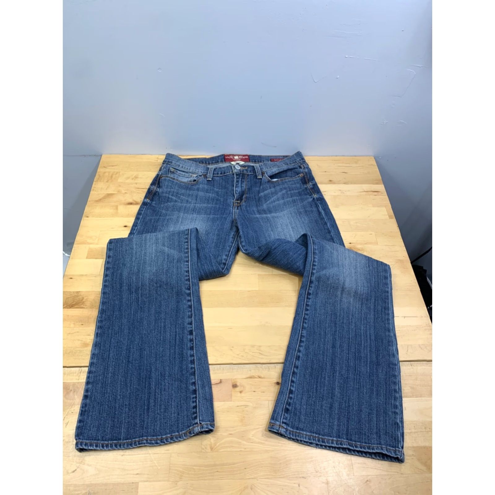 Lucky Brand Lucky Brand Jeans Women 12 31 Reg Sofia Boot Blue Casual Work Travel 5-Pocket Denim Blue Modern Regular Women’s Shoes? Size 34" / US 12 / IT 48 - 6 Thumbnail