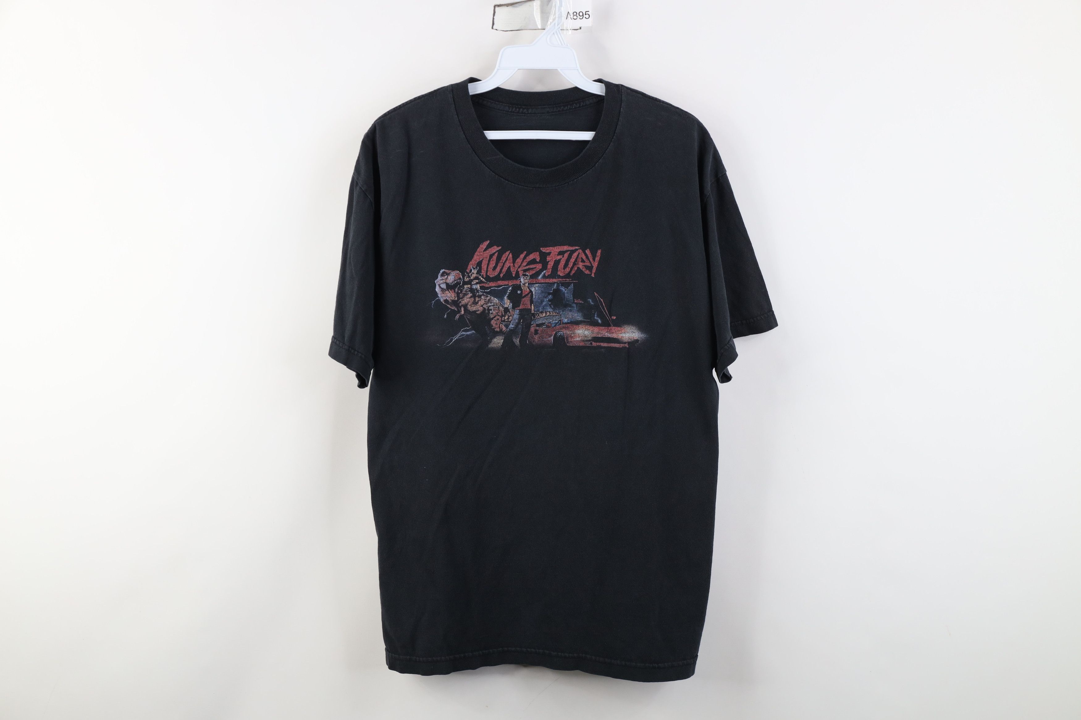Vintage Vintage Y2K Kung Fury Movie Martial Arts T-Shirt Black Size US M / EU 48-50 / 2 - 1 Thumbnail