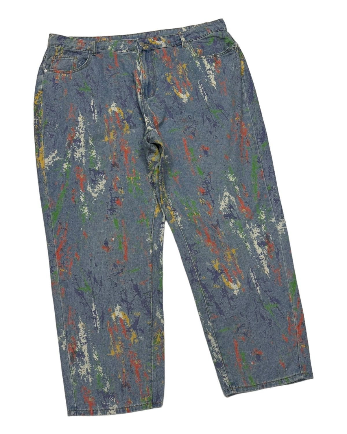 Japanese Brand VINTAGE BAGGY JEANS PAINTER ART EMERY ROSE DENIM Size US 40 / EU 56 - 5 Thumbnail