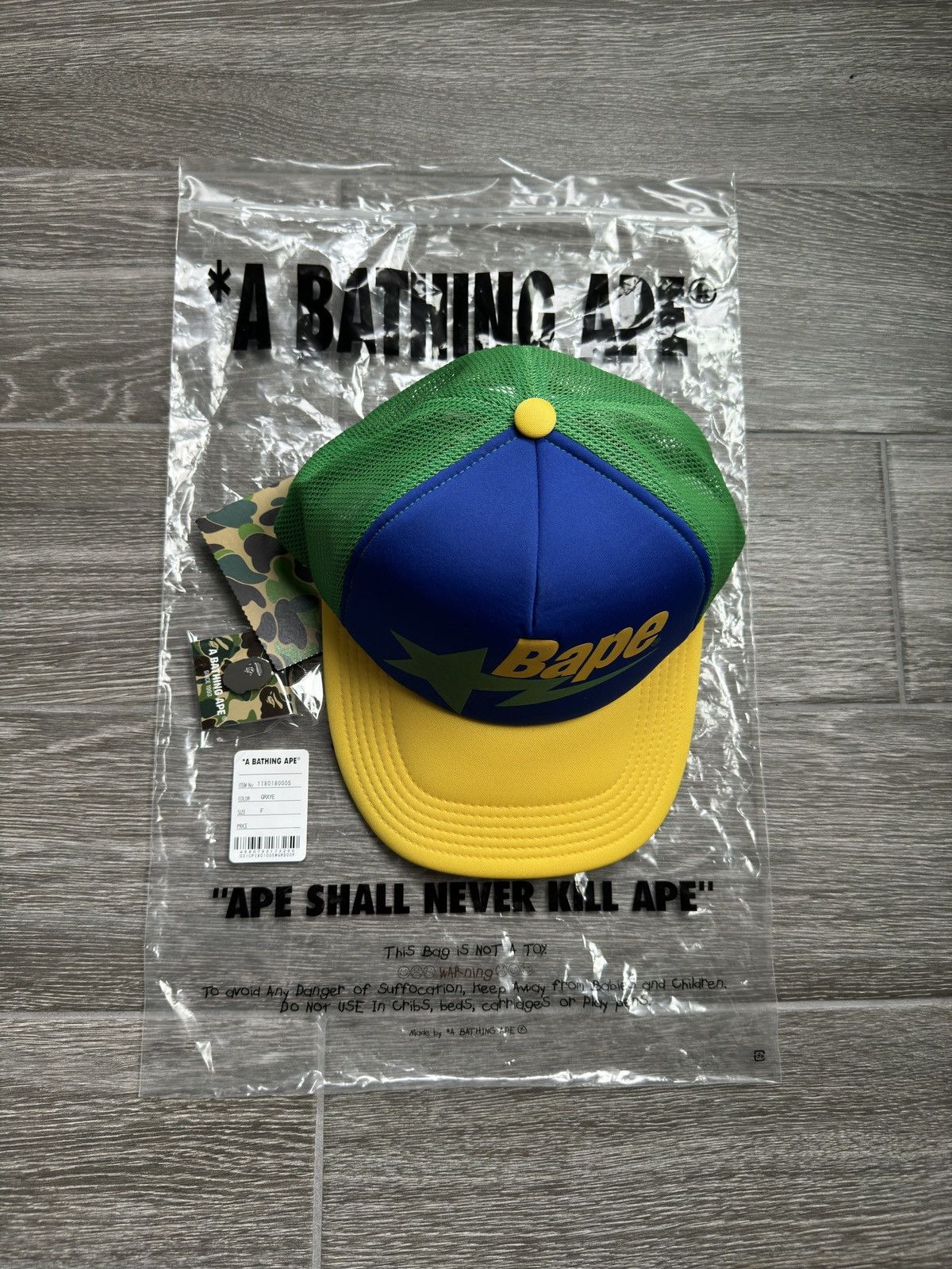 Bape Bapesta trucker hat Size ONE SIZE - 12 Thumbnail