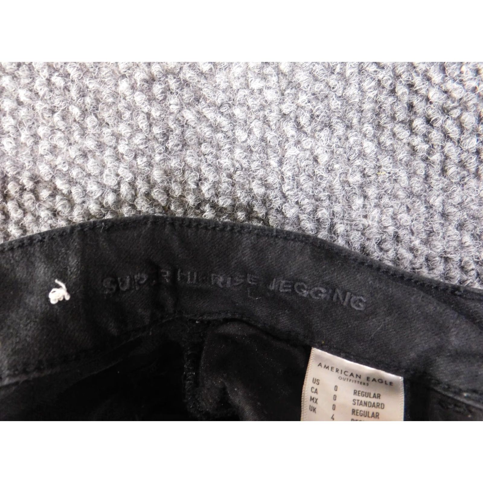 American Eagle Outfitters American Eagle Outfitters Jeans Womens 0 Jegging Mid Rise Distressed Black Denim Size 42" / US 20 - 7 Thumbnail