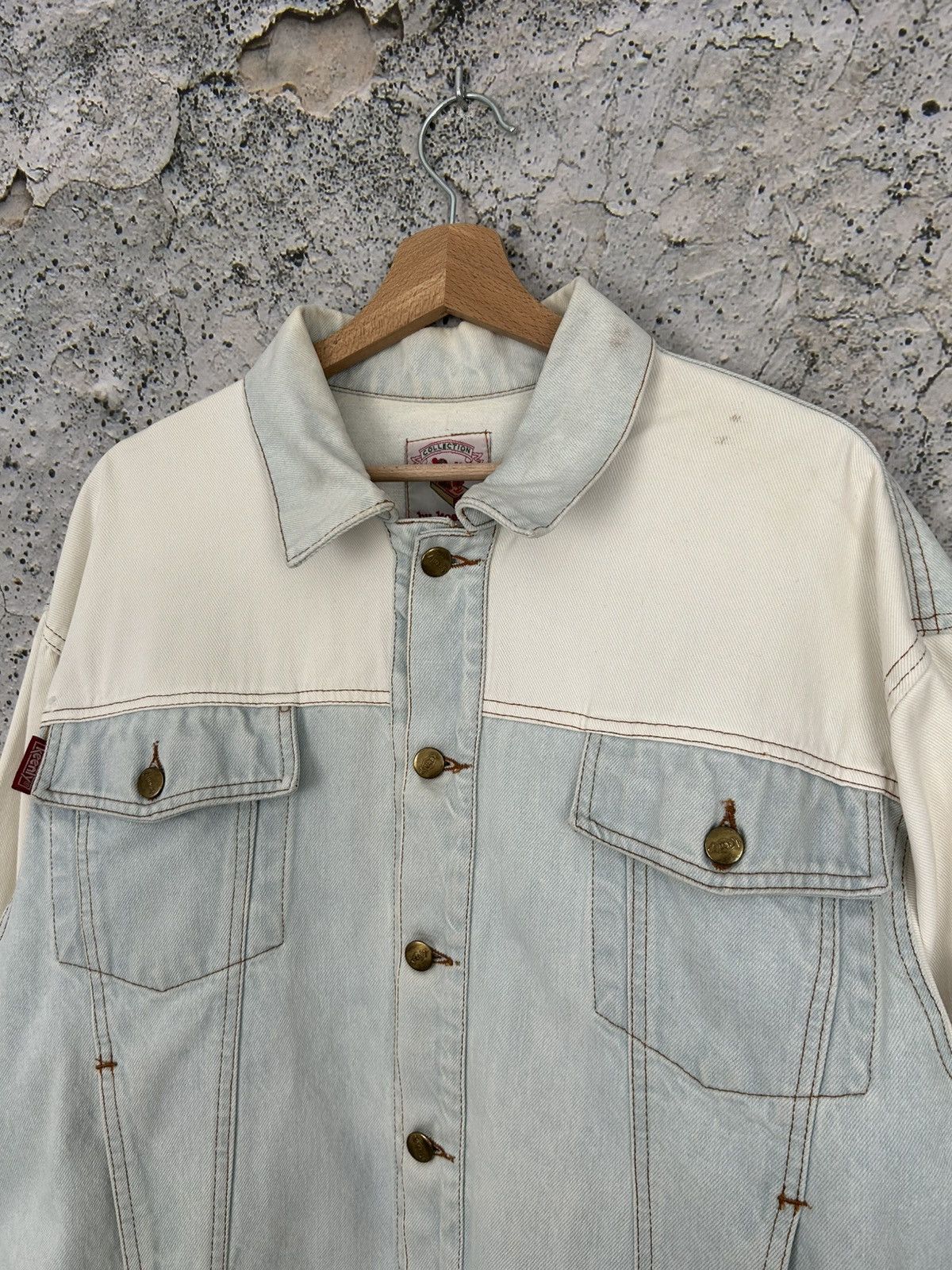 Vintage Vintage Denim Trucker Jacket Jeans Boxy Baggy Rap 90s Size US L / EU 52-54 / 3 - 3 Thumbnail