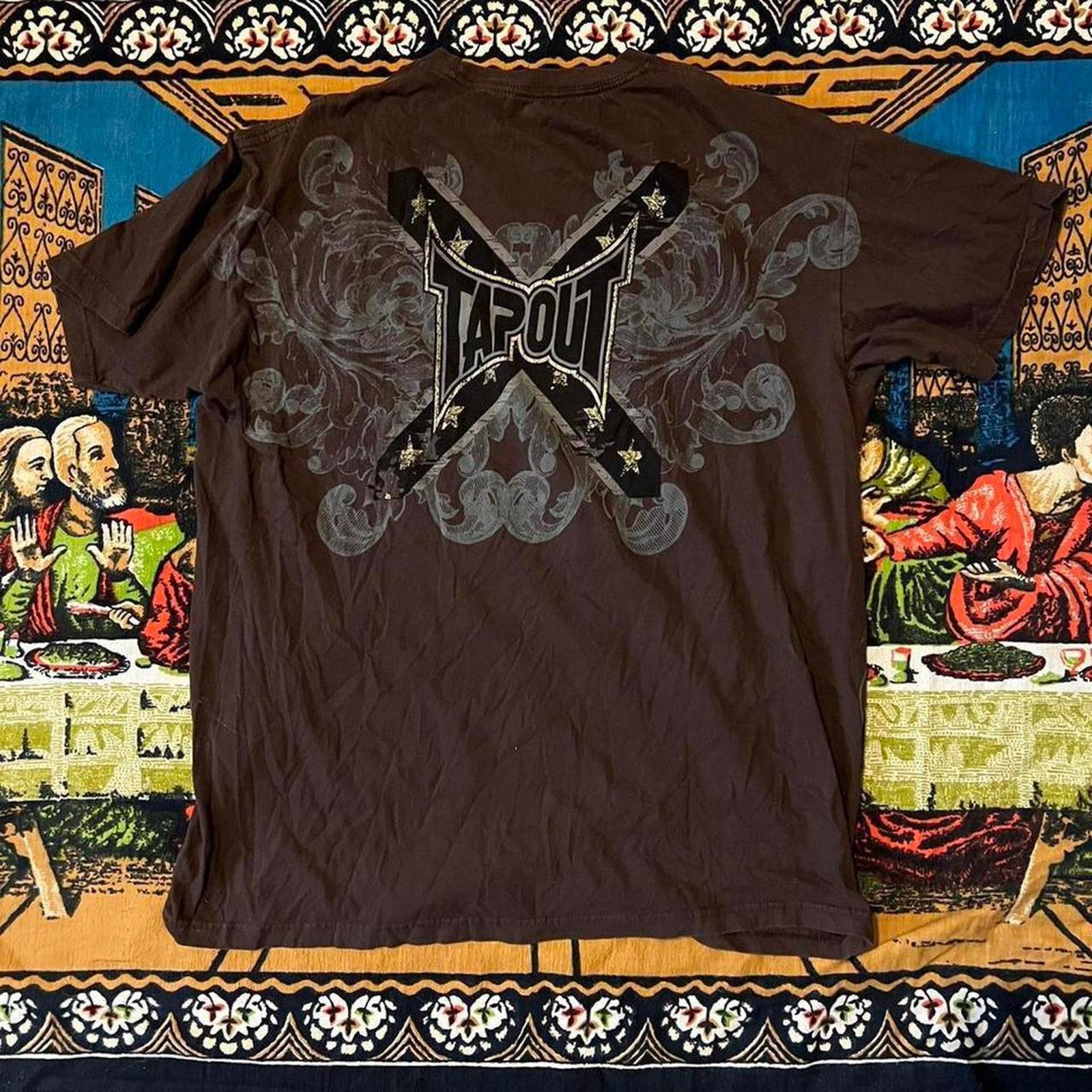 Tapout Crazy rare tapout y2k shirt afflliction jnco wings skulls Size US L / EU 52-54 / 3 - 1 Thumbnail
